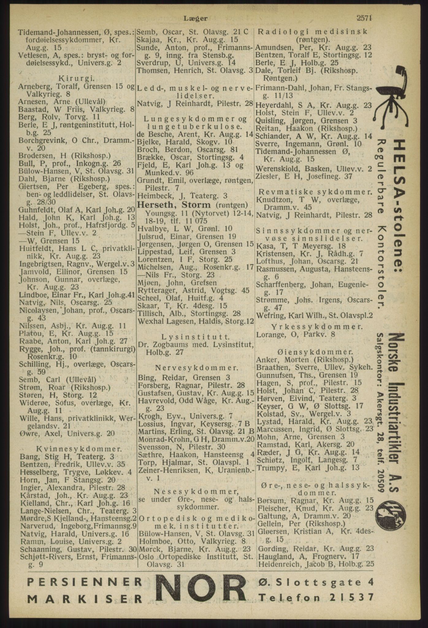 Kristiania/Oslo adressebok, PUBL/-, 1936, s. 2571