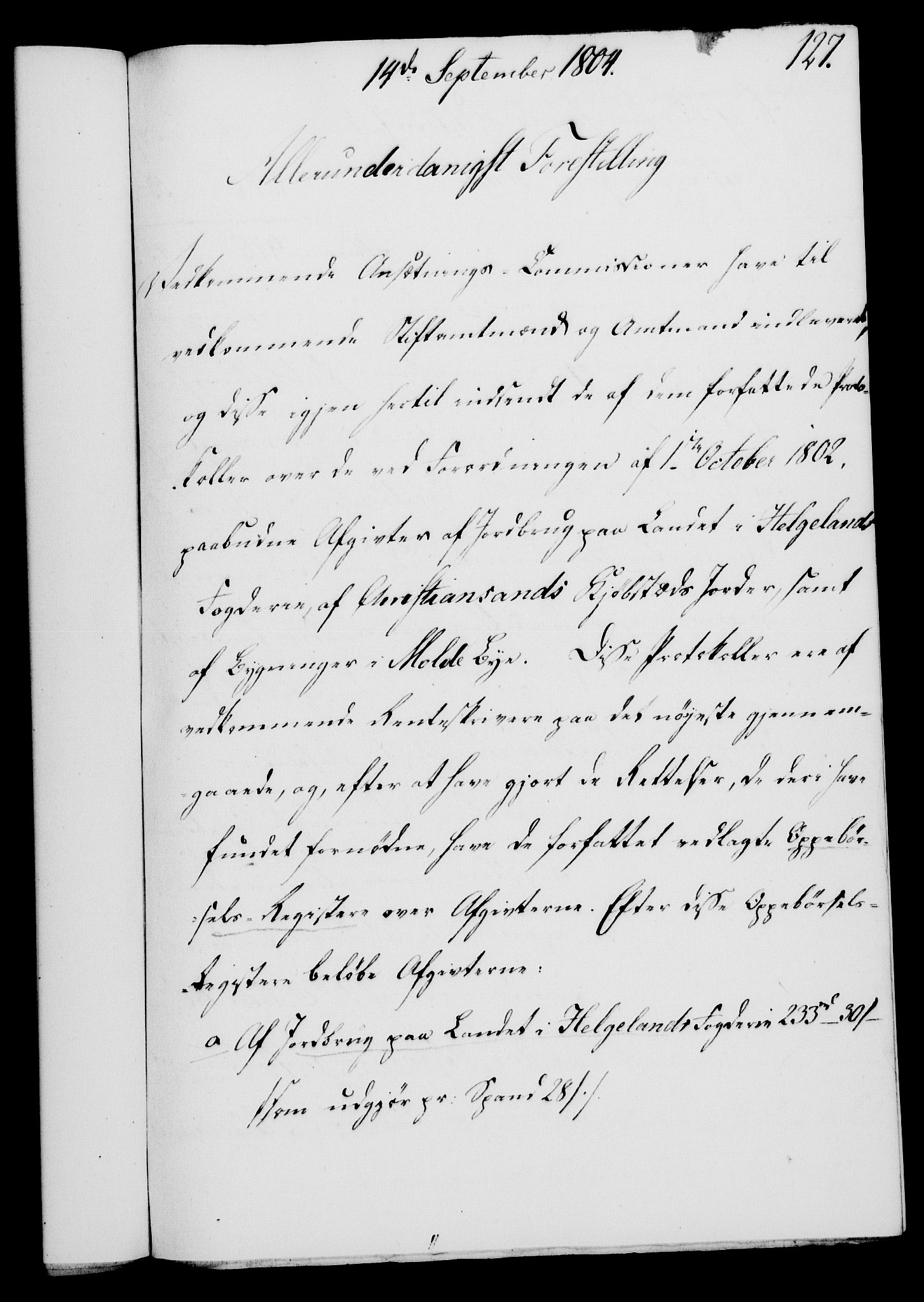 Rentekammeret, Kammerkanselliet, AV/RA-EA-3111/G/Gf/Gfa/L0086: Norsk relasjons- og resolusjonsprotokoll (merket RK 52.86), 1804, s. 721