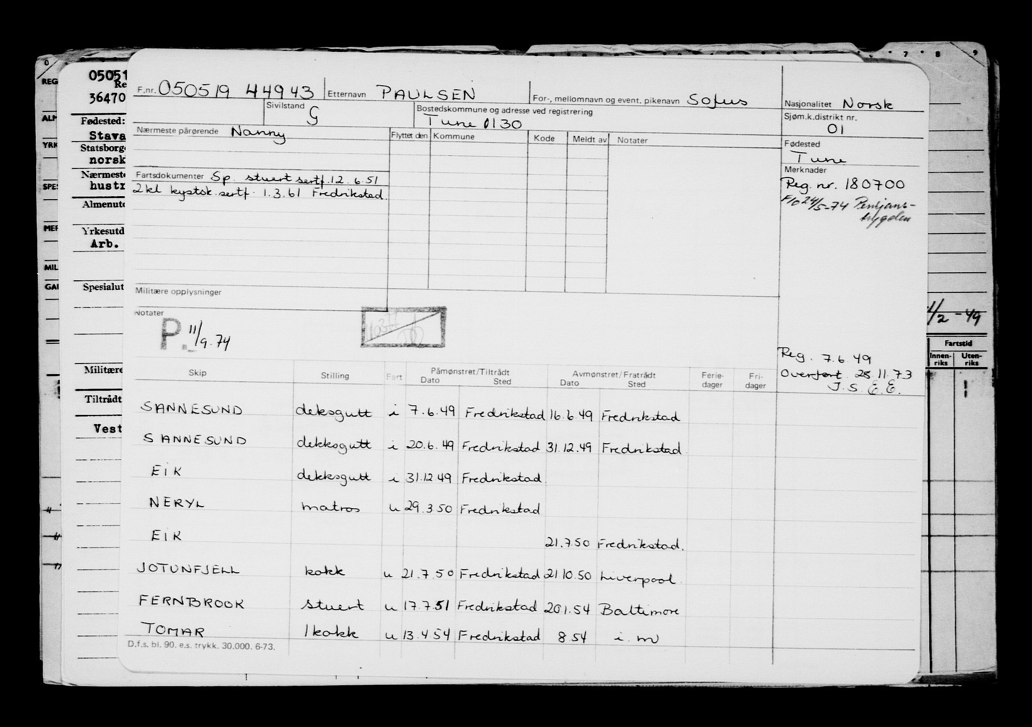 Direktoratet for sjømenn, AV/RA-S-3545/G/Gb/L0168: Hovedkort, 1919, s. 478