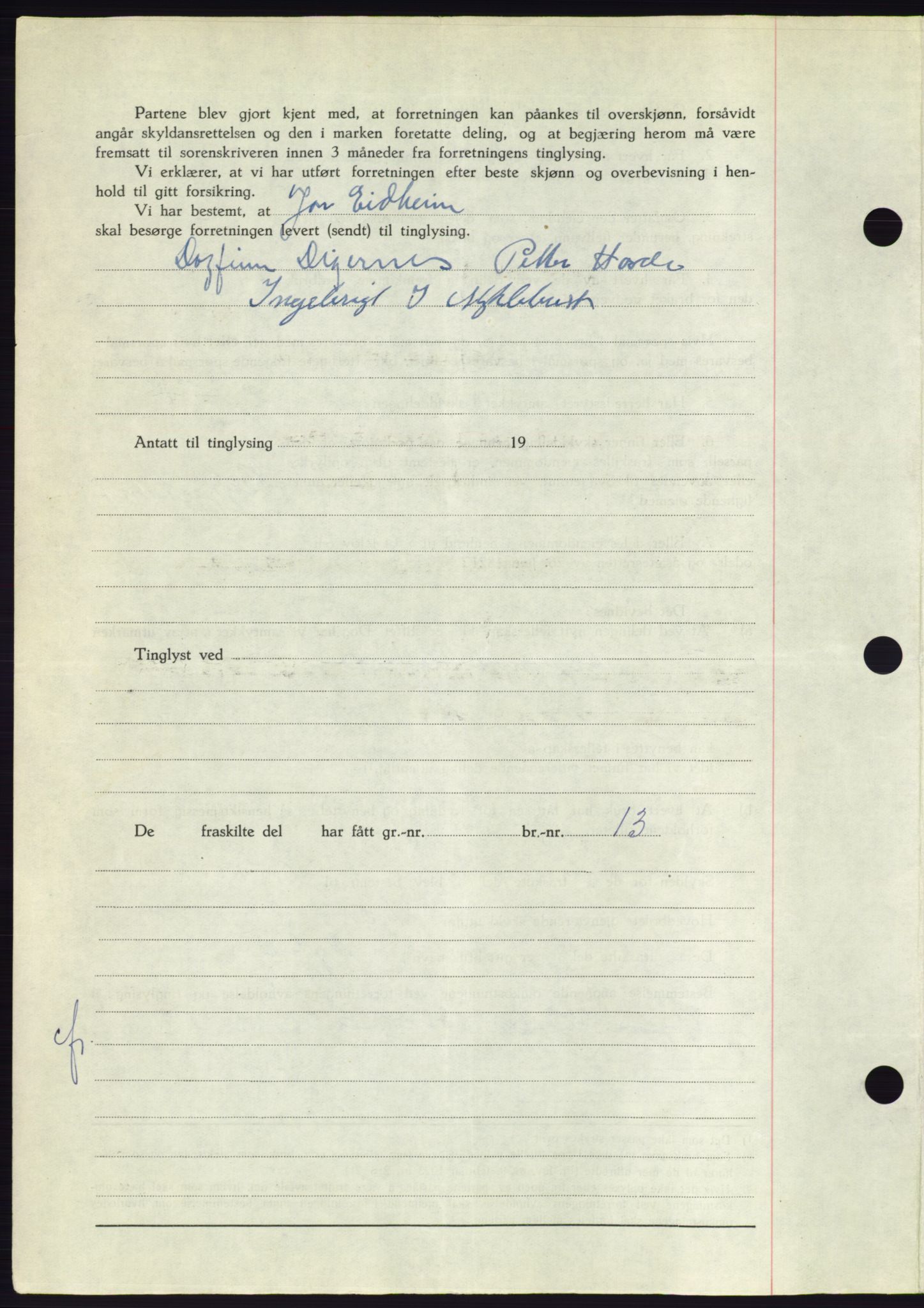 Søre Sunnmøre sorenskriveri, AV/SAT-A-4122/1/2/2C/L0095: Pantebok nr. 21A, 1953-1953, Dagboknr: 2362/1953