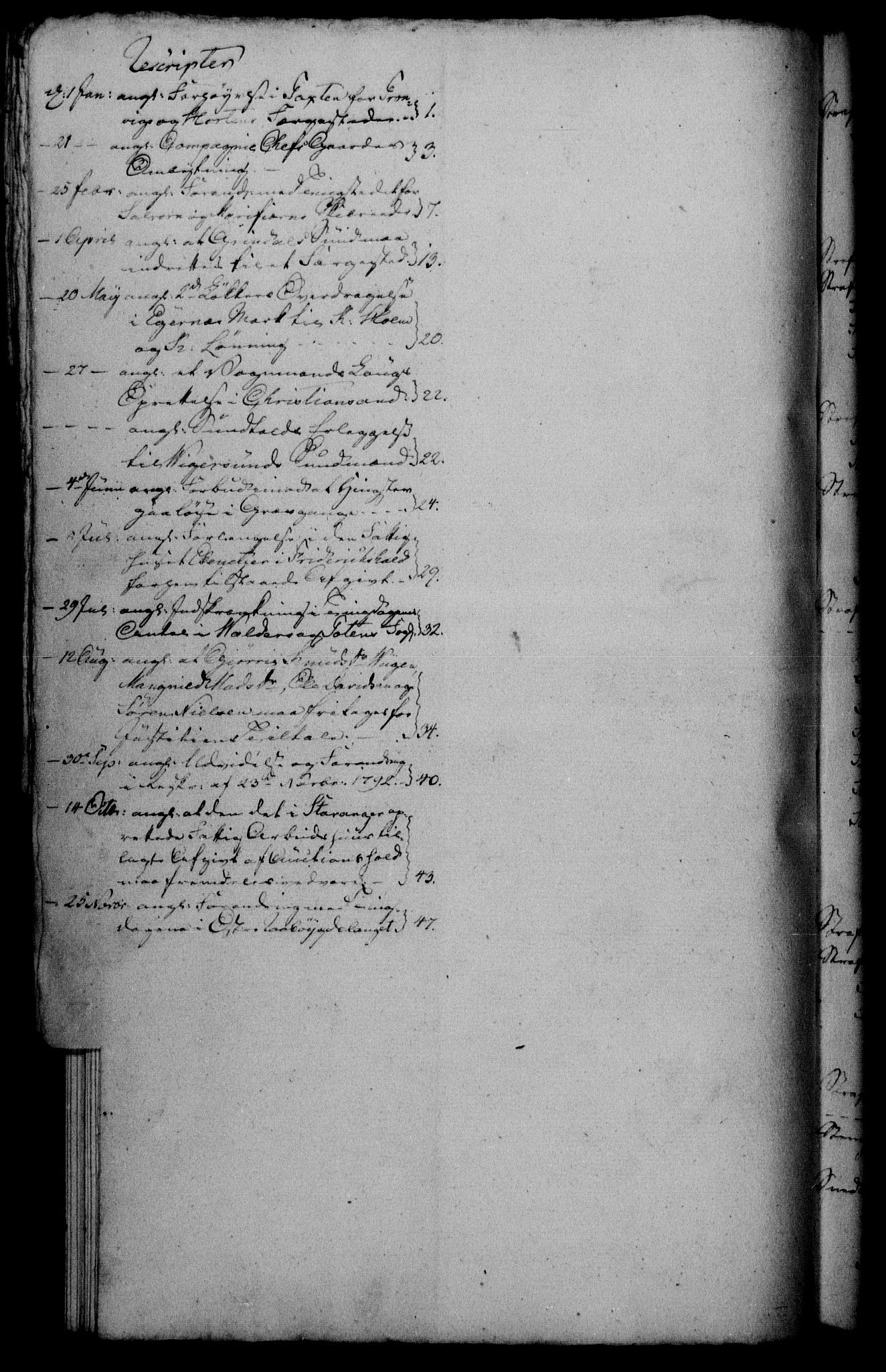Danske Kanselli 1800-1814, AV/RA-EA-3024/H/Hf/Hfb/Hfbc/L0004: Underskrivelsesbok m. register, 1803