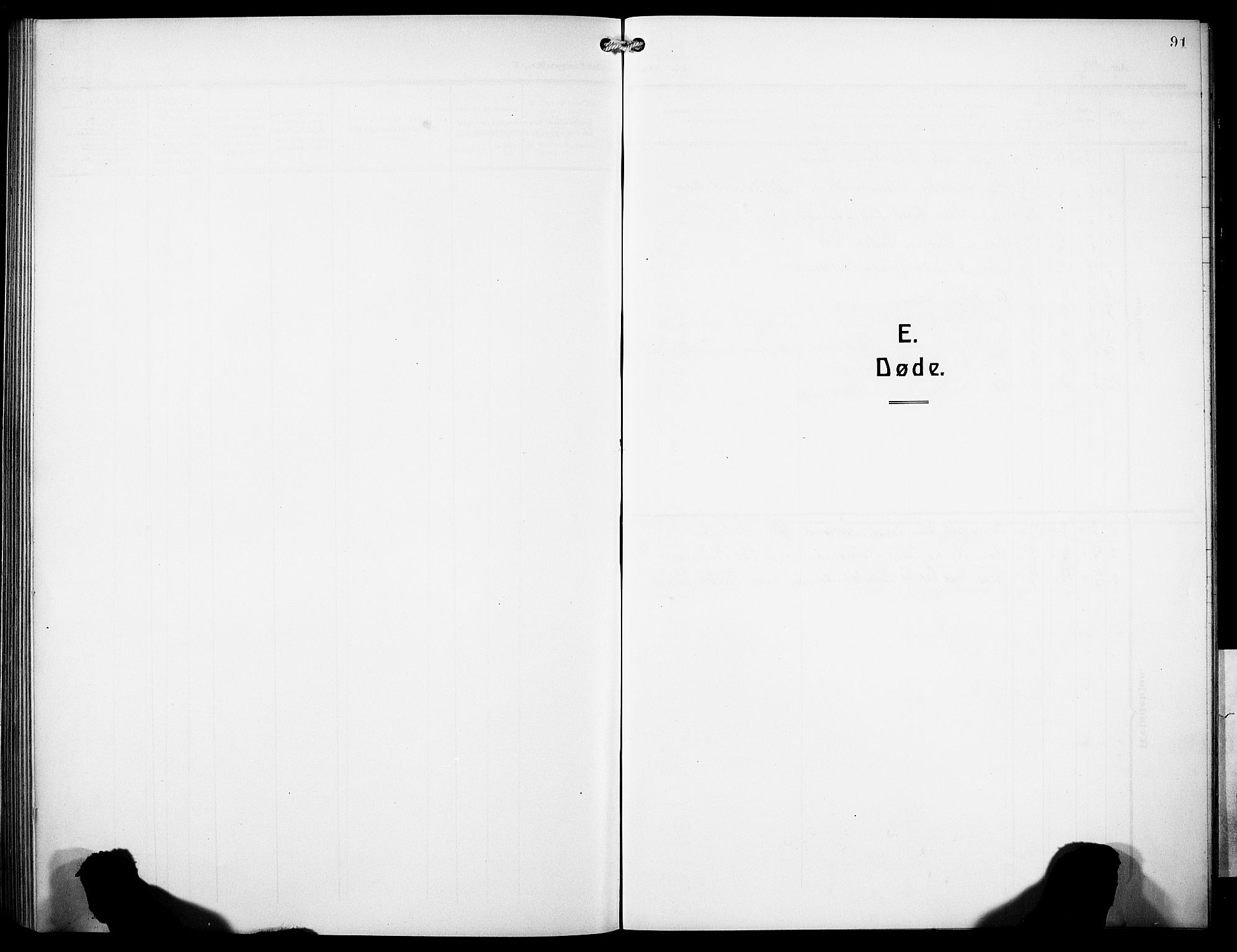 Finnås sokneprestembete, SAB/A-99925/H/Ha/Hab/Habc/L0004: Klokkerbok nr. C 4, 1917-1931, s. 91