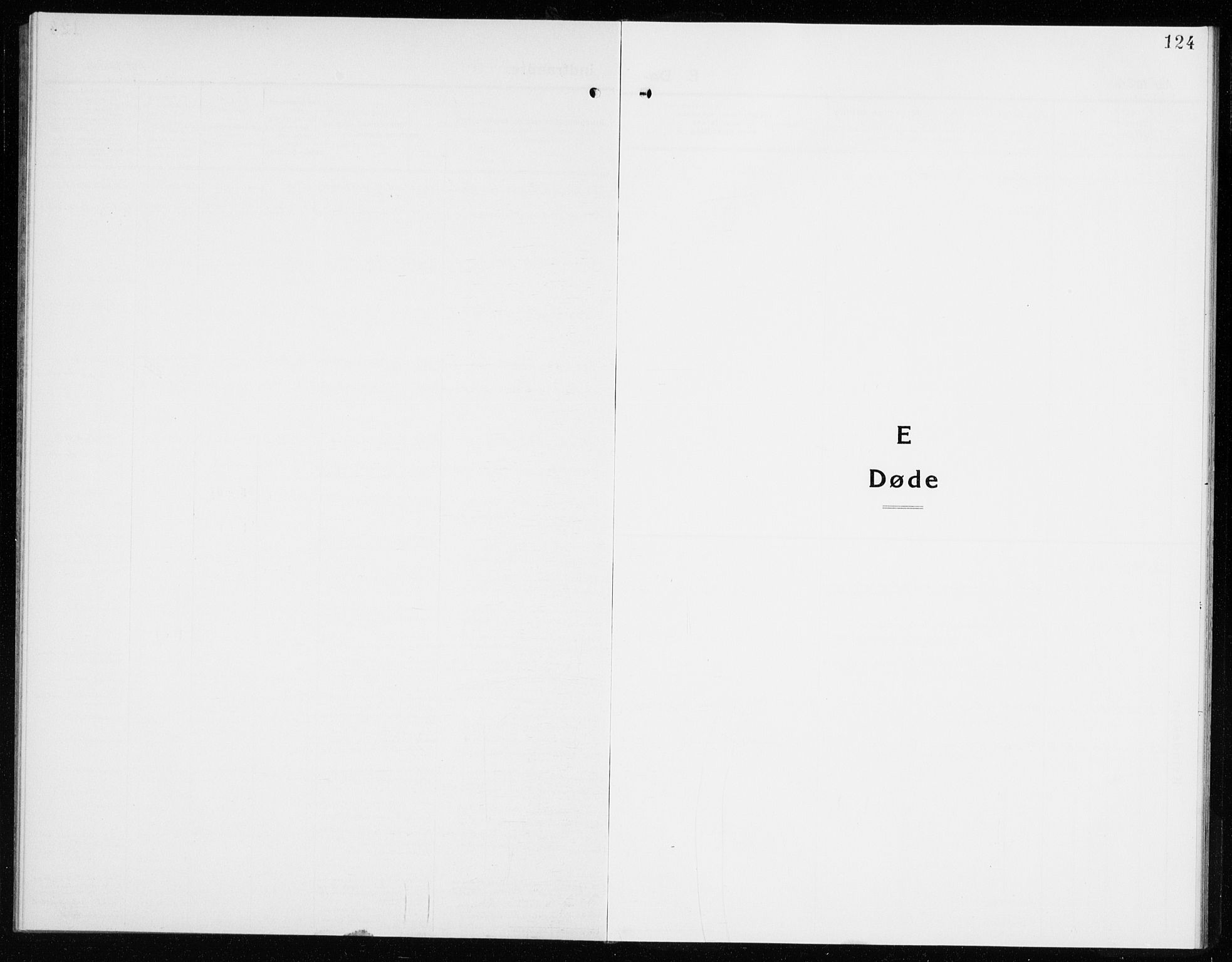 Hole kirkebøker, SAKO/A-228/G/Ga/L0005: Klokkerbok nr. I 5, 1924-1938, s. 124