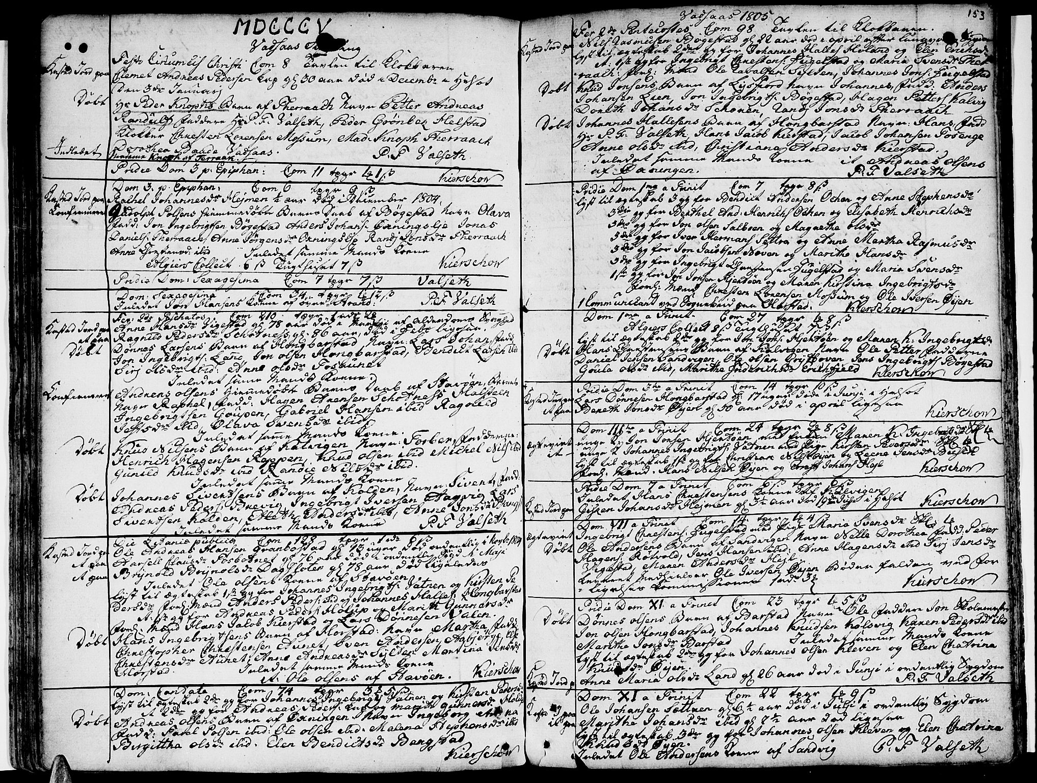 Ministerialprotokoller, klokkerbøker og fødselsregistre - Nordland, AV/SAT-A-1459/810/L0137: Ministerialbok nr. 810A01, 1752-1817, s. 153