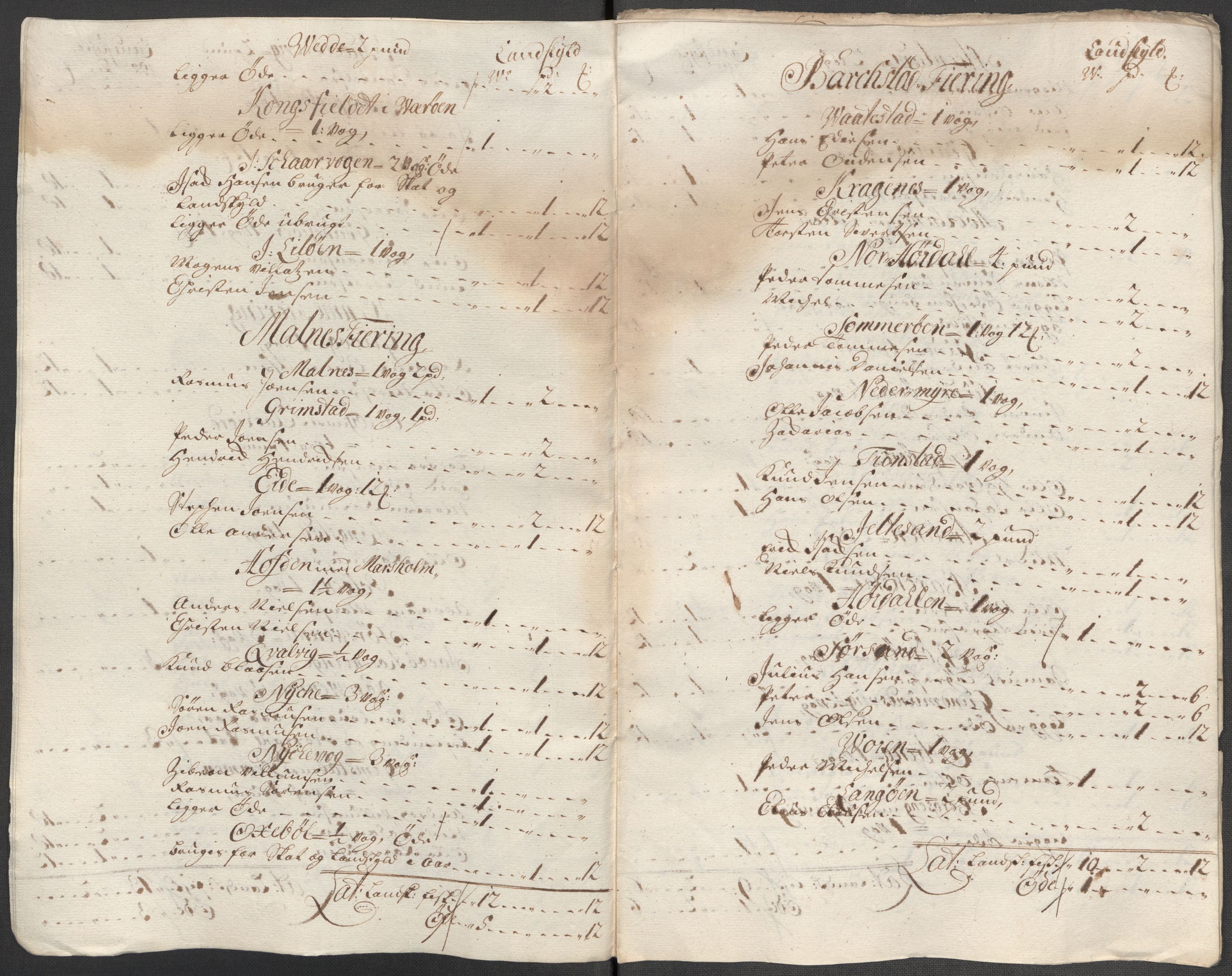 Rentekammeret inntil 1814, Reviderte regnskaper, Fogderegnskap, AV/RA-EA-4092/R67/L4681: Fogderegnskap Vesterålen, Andenes og Lofoten, 1715, s. 118