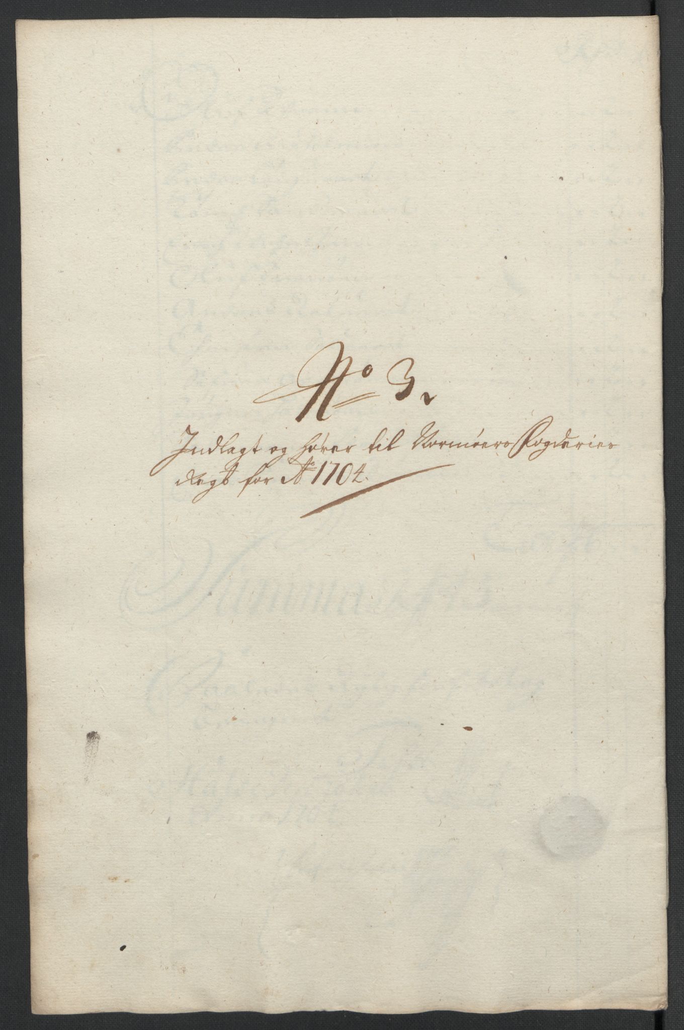 Rentekammeret inntil 1814, Reviderte regnskaper, Fogderegnskap, AV/RA-EA-4092/R56/L3740: Fogderegnskap Nordmøre, 1703-1704, s. 271