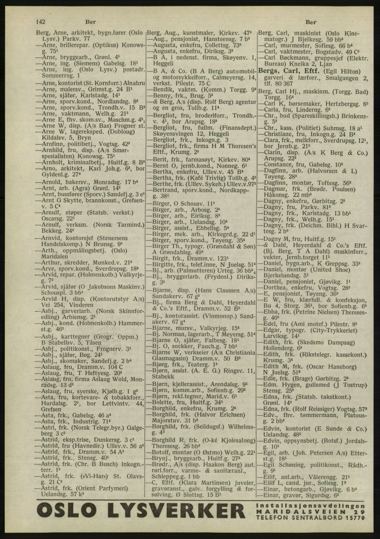 Kristiania/Oslo adressebok, PUBL/-, 1945, s. 138