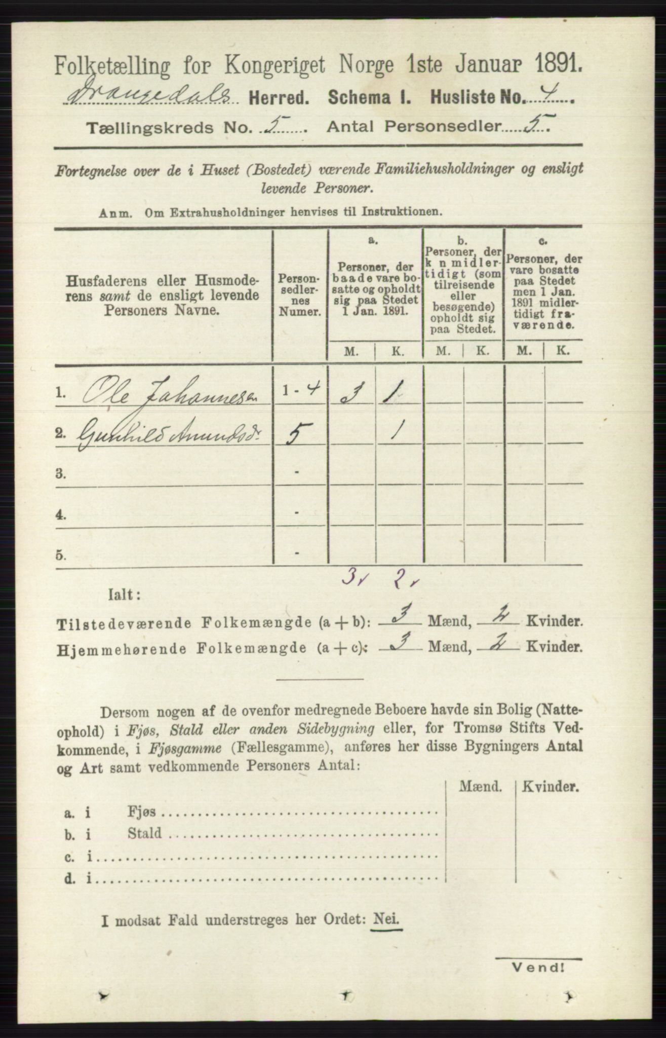 RA, Folketelling 1891 for 0817 Drangedal herred, 1891, s. 1629