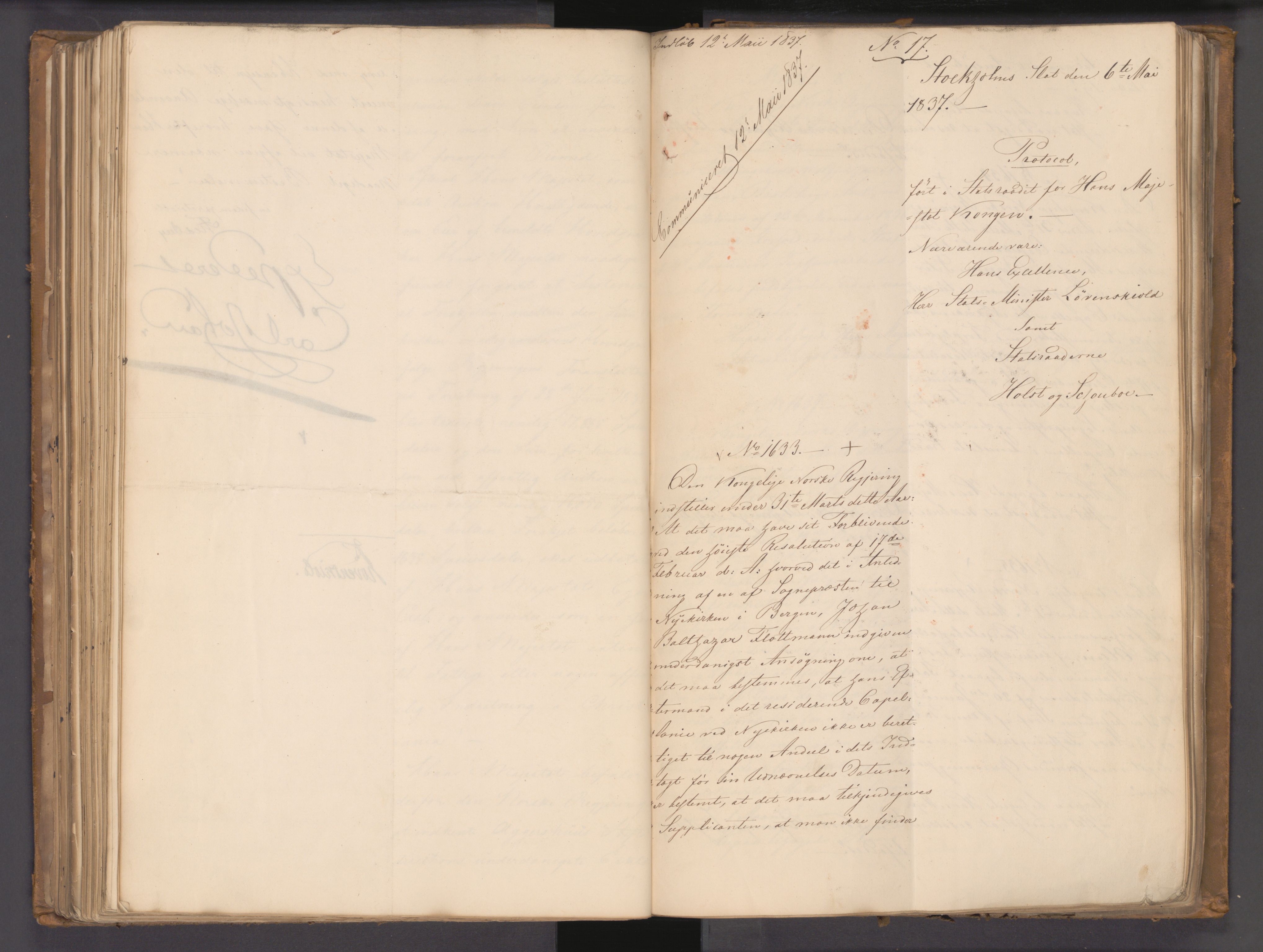 Statsrådssekretariatet, AV/RA-S-1001/A/Ab/L0044: Kgl. res. nr. 1193-1948, 1. halvår, 1837