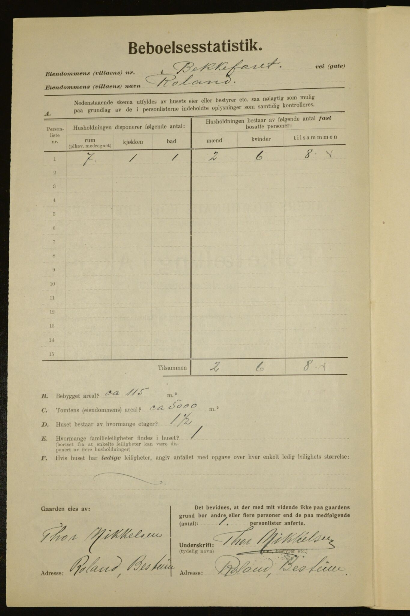 , Kommunal folketelling 1.12.1923 for Aker, 1923, s. 6644