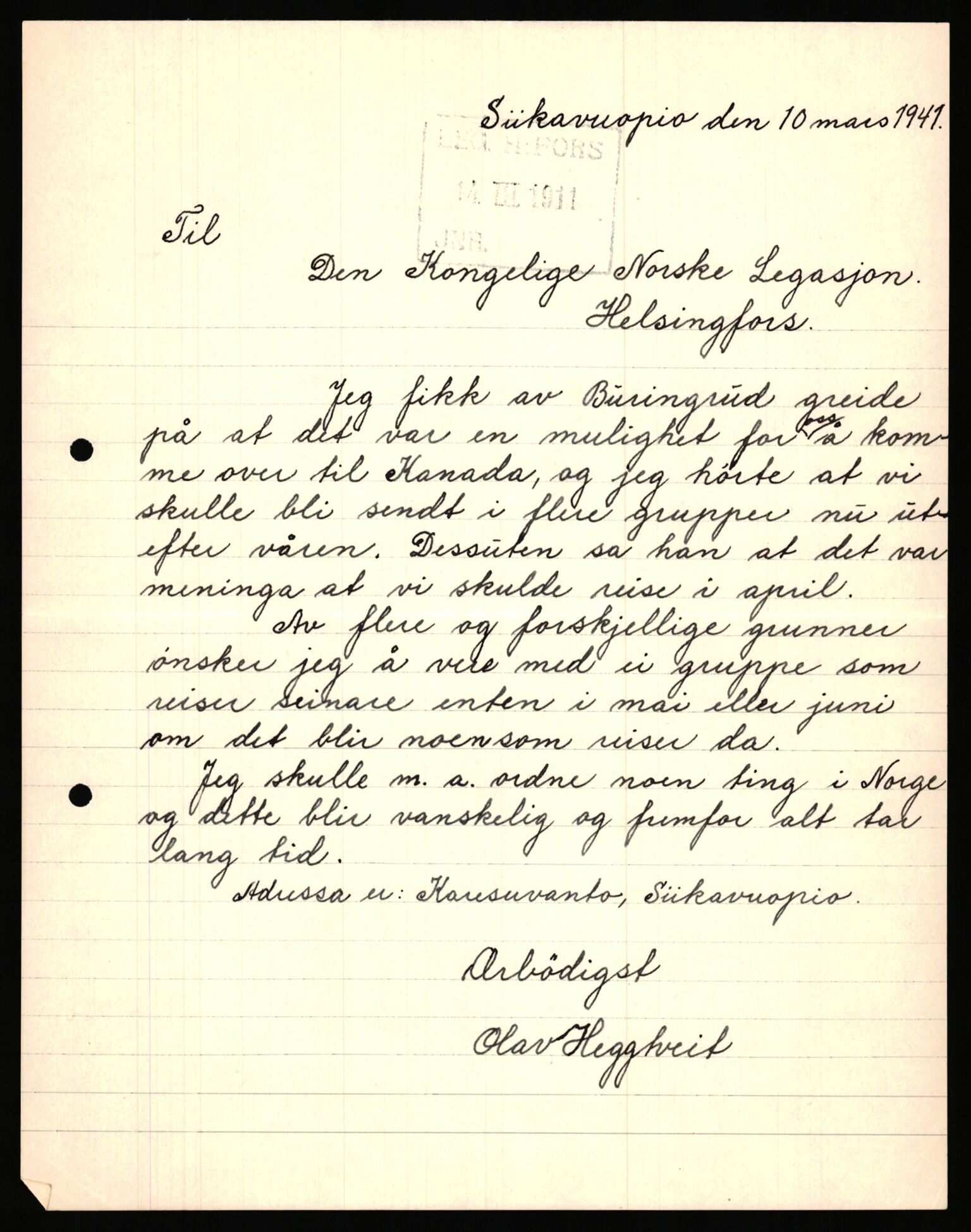 Forsvaret, Forsvarets krigshistoriske avdeling, AV/RA-RAFA-2017/Y/Ya/L0006: II-C-11-11,2 - Utenriksdepartementet.  Legasjonen i Helsingfors., 1940-1946, s. 525