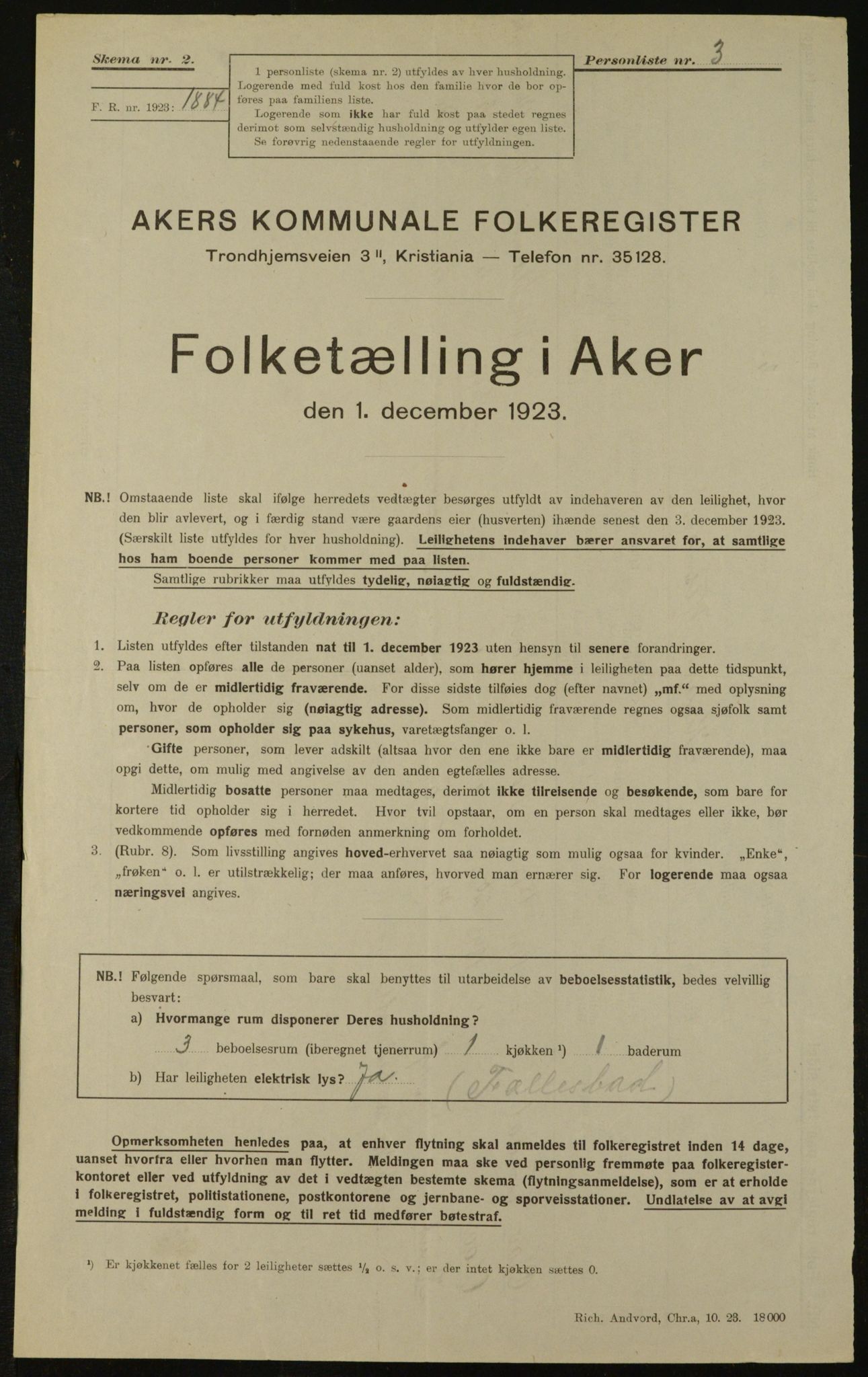 , Kommunal folketelling 1.12.1923 for Aker, 1923, s. 35185