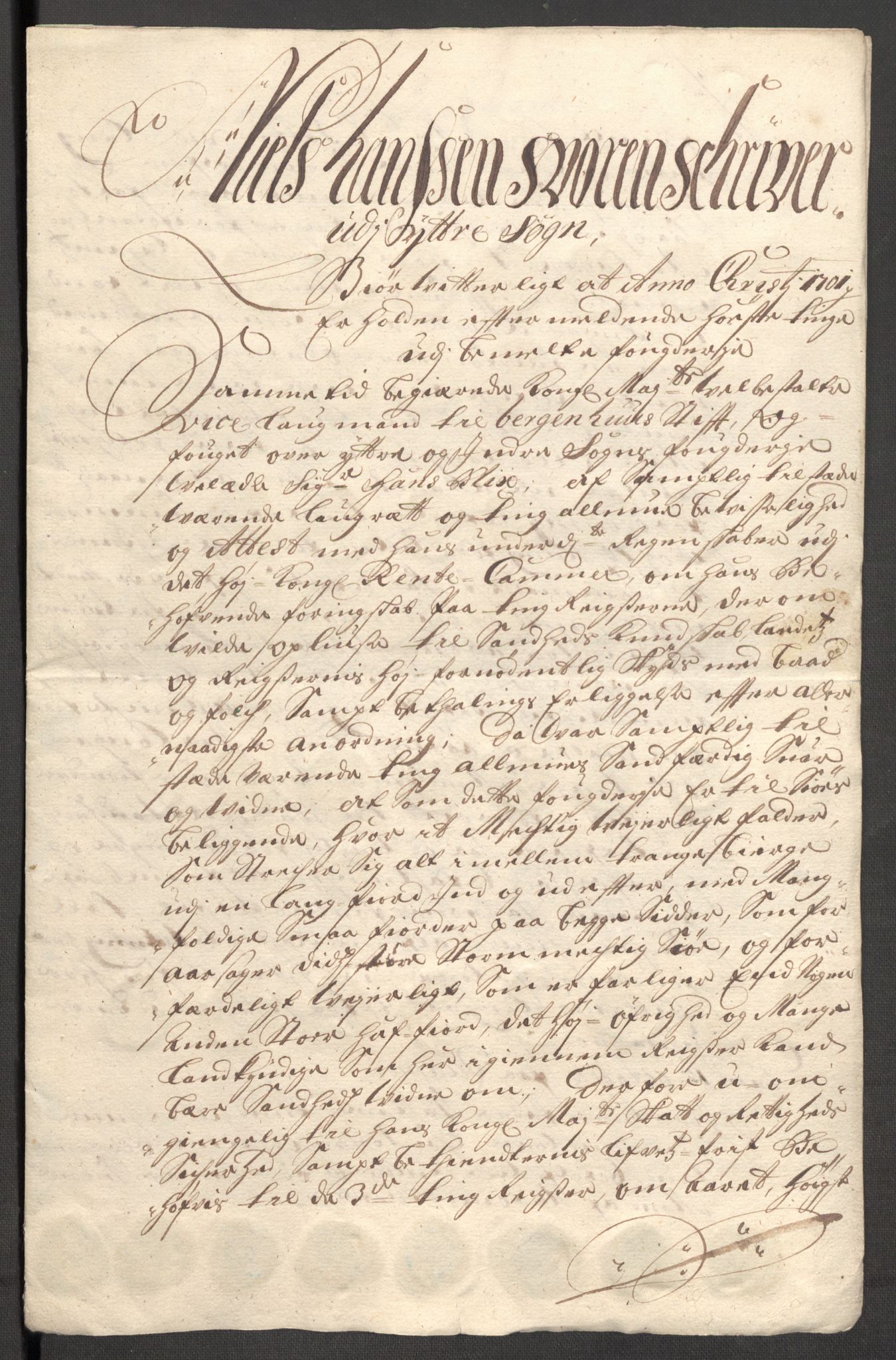 Rentekammeret inntil 1814, Reviderte regnskaper, Fogderegnskap, RA/EA-4092/R52/L3311: Fogderegnskap Sogn, 1700-1701, s. 494
