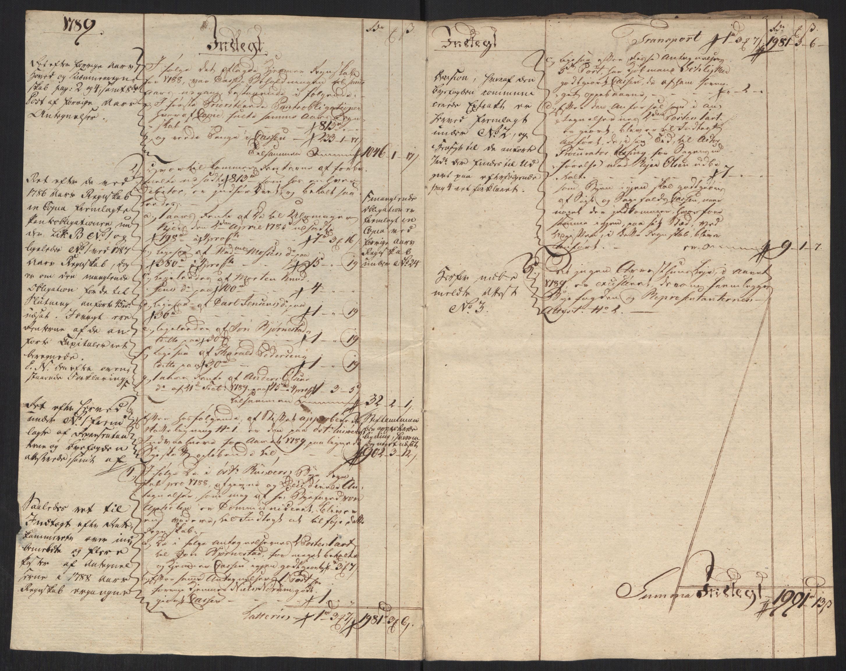 Danske Kanselli 1800-1814, AV/RA-EA-3024/K/Kk/Kka/Kkac/L0233: Kjøpstadregnskap Øster Risør, 1772-1790, s. 463