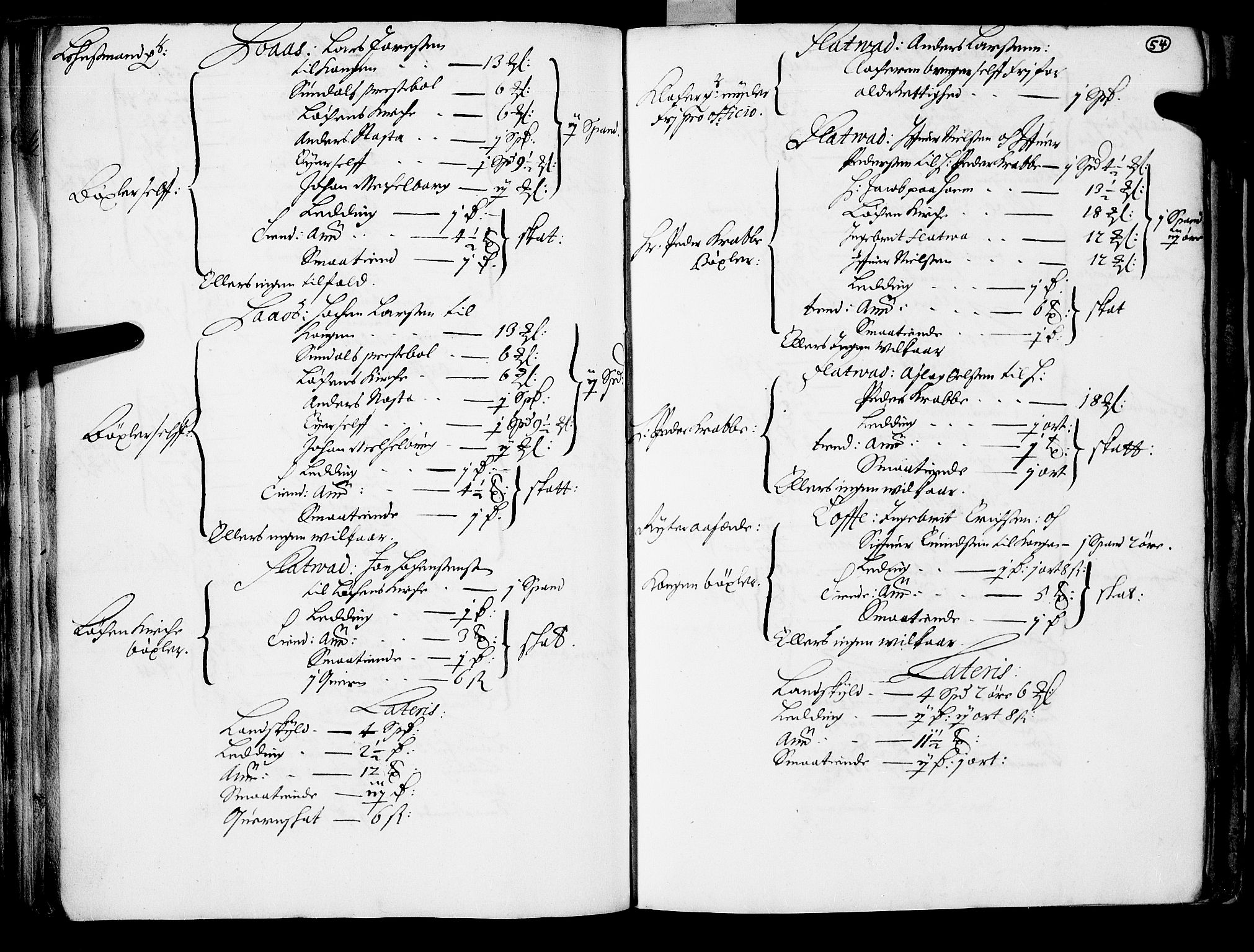 Rentekammeret inntil 1814, Realistisk ordnet avdeling, AV/RA-EA-4070/N/Nb/Nba/L0047: Nordmøre len, 1667, s. 53b-54a