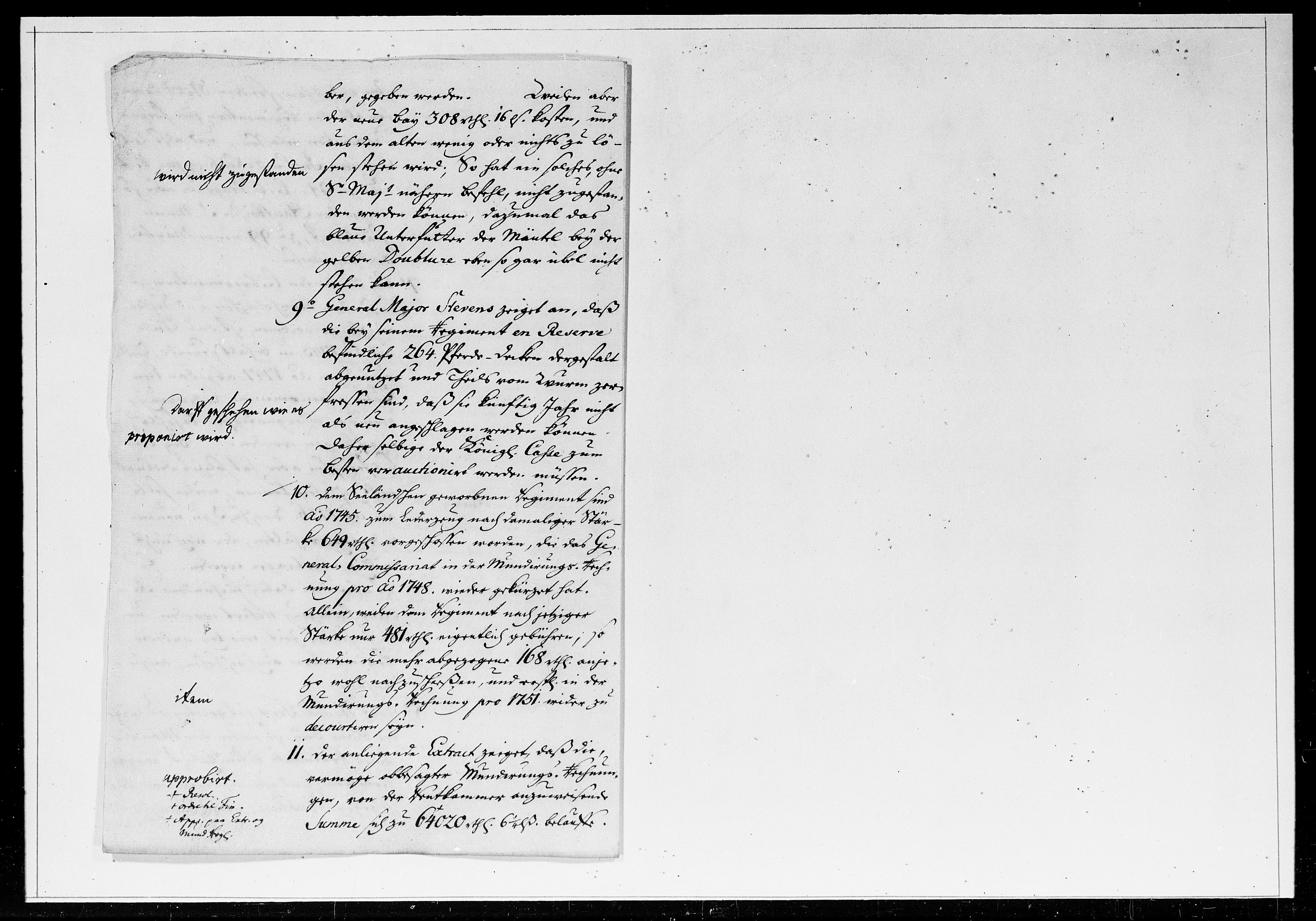 Krigskollegiet, Krigskancelliet, DRA/A-0006/-/1211-1217: Refererede sager, 1749, s. 63