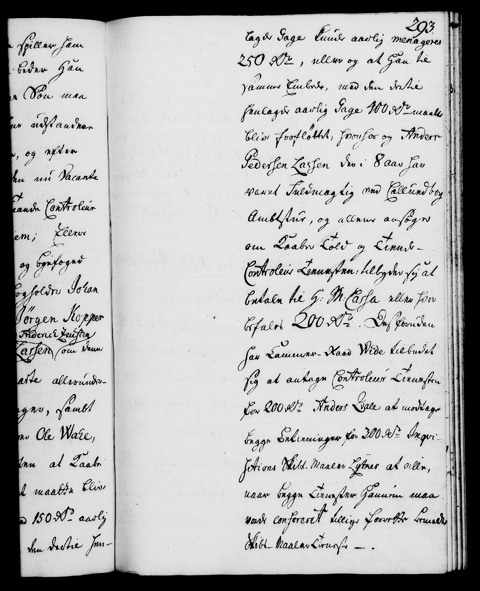 Rentekammeret, Kammerkanselliet, AV/RA-EA-3111/G/Gh/Gha/L0027: Norsk ekstraktmemorialprotokoll (merket RK 53.72), 1745-1746, s. 293