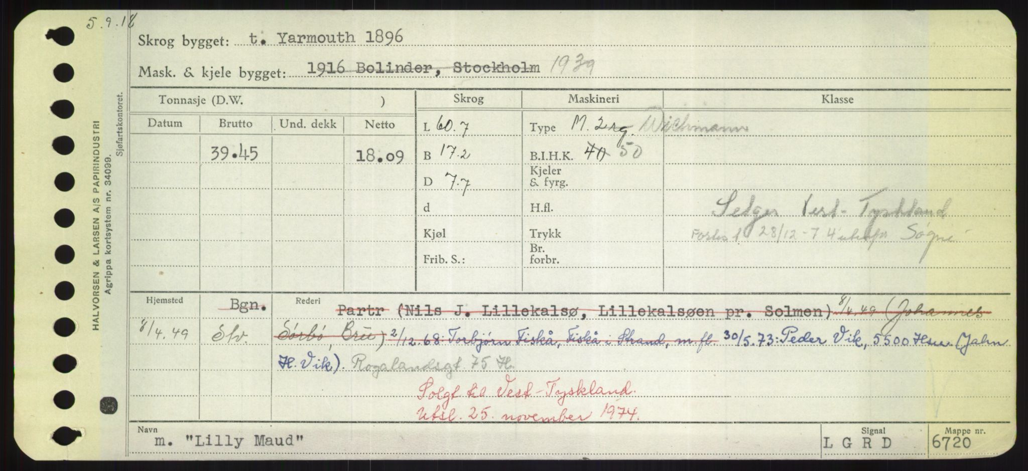 Sjøfartsdirektoratet med forløpere, Skipsmålingen, AV/RA-S-1627/H/Hd/L0023: Fartøy, Lia-Løv, s. 91