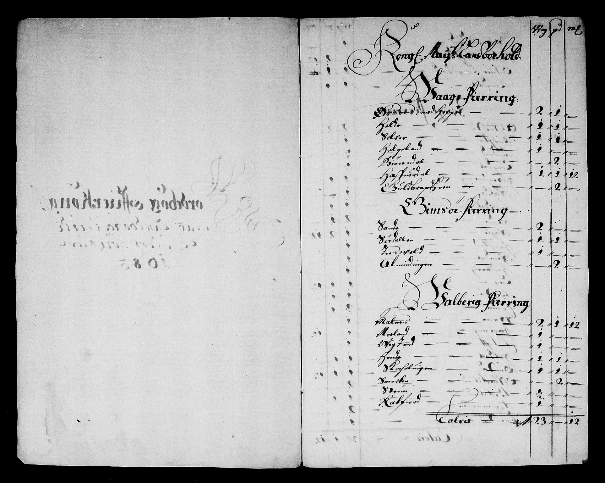 Rentekammeret inntil 1814, Reviderte regnskaper, Stiftamtstueregnskaper, Trondheim stiftamt og Nordland amt, AV/RA-EA-6044/R/Rg/L0074: Trondheim stiftamt og Nordland amt, 1683