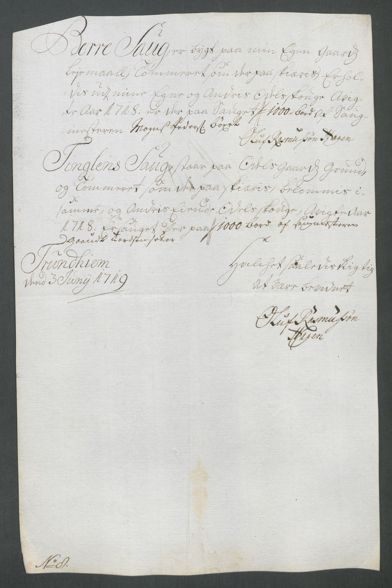 Rentekammeret inntil 1814, Reviderte regnskaper, Fogderegnskap, AV/RA-EA-4092/R64/L4439: Fogderegnskap Namdal, 1718, s. 123