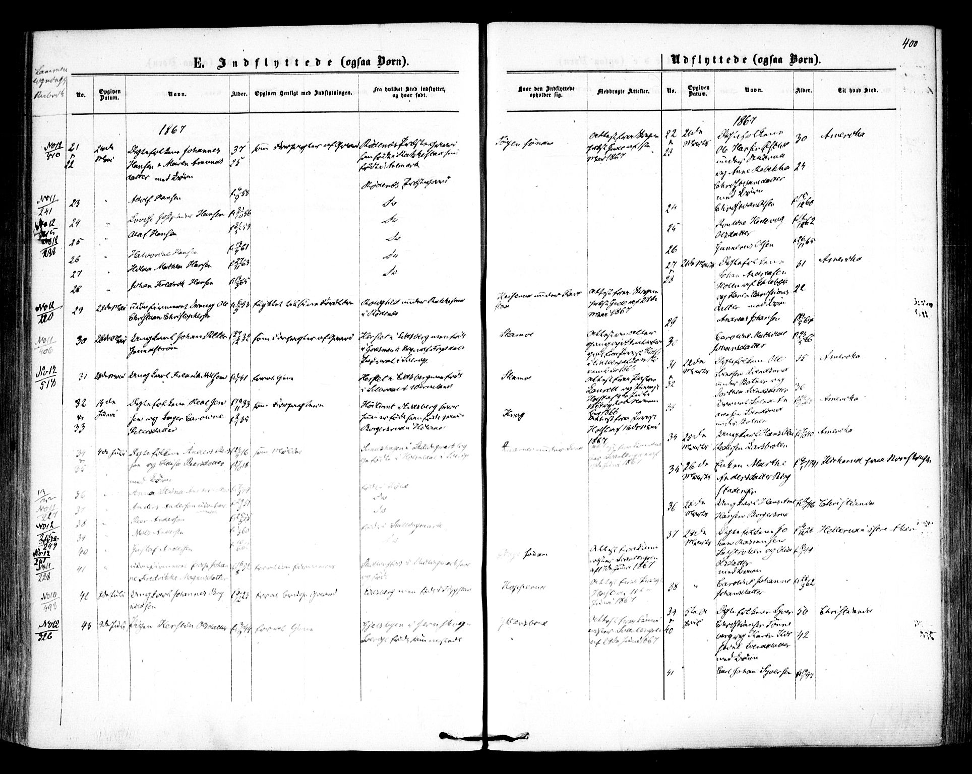 Høland prestekontor Kirkebøker, AV/SAO-A-10346a/F/Fa/L0011: Ministerialbok nr. I 11, 1862-1869, s. 400