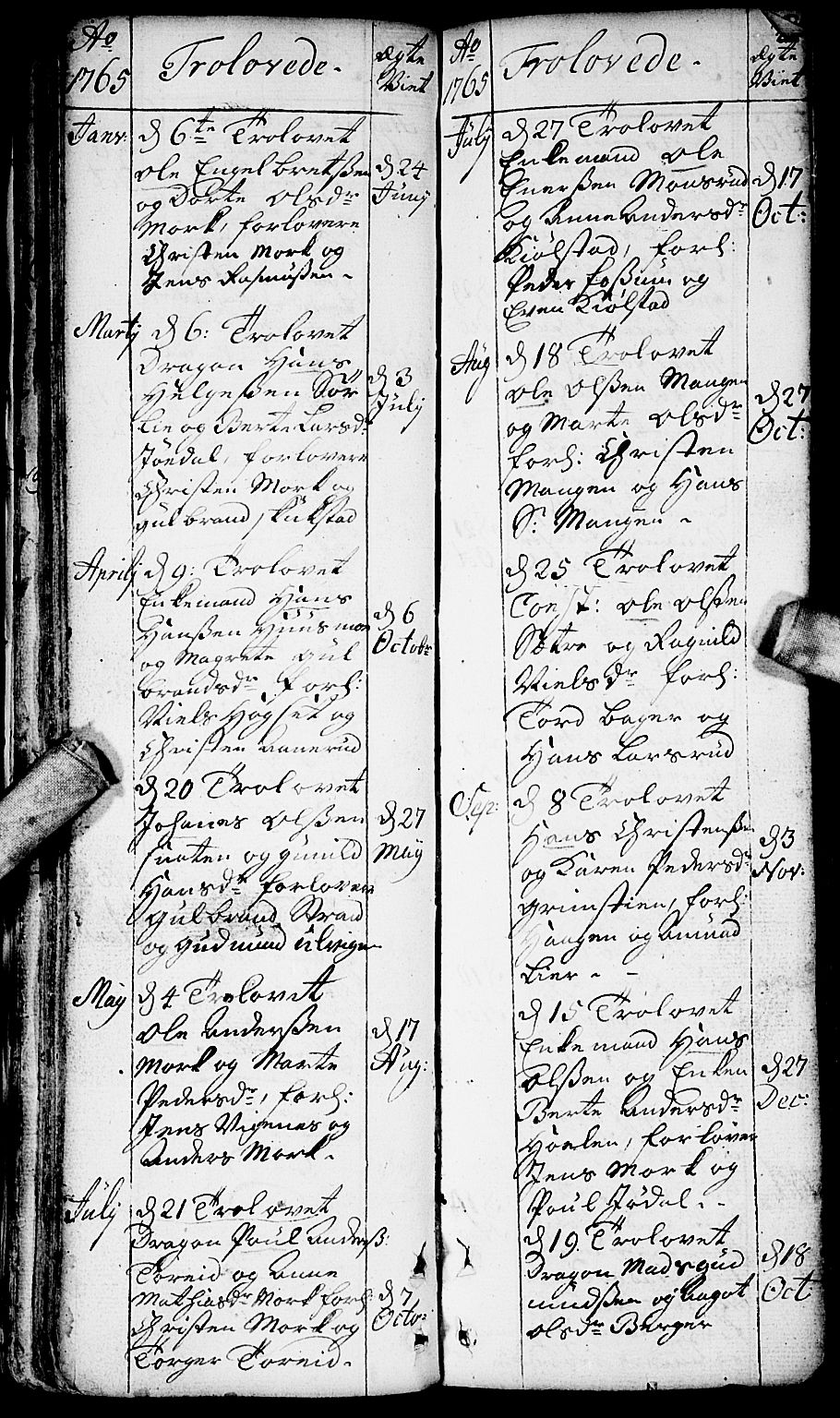 Aurskog prestekontor Kirkebøker, SAO/A-10304a/F/Fa/L0002: Ministerialbok nr. I 2, 1735-1766, s. 42