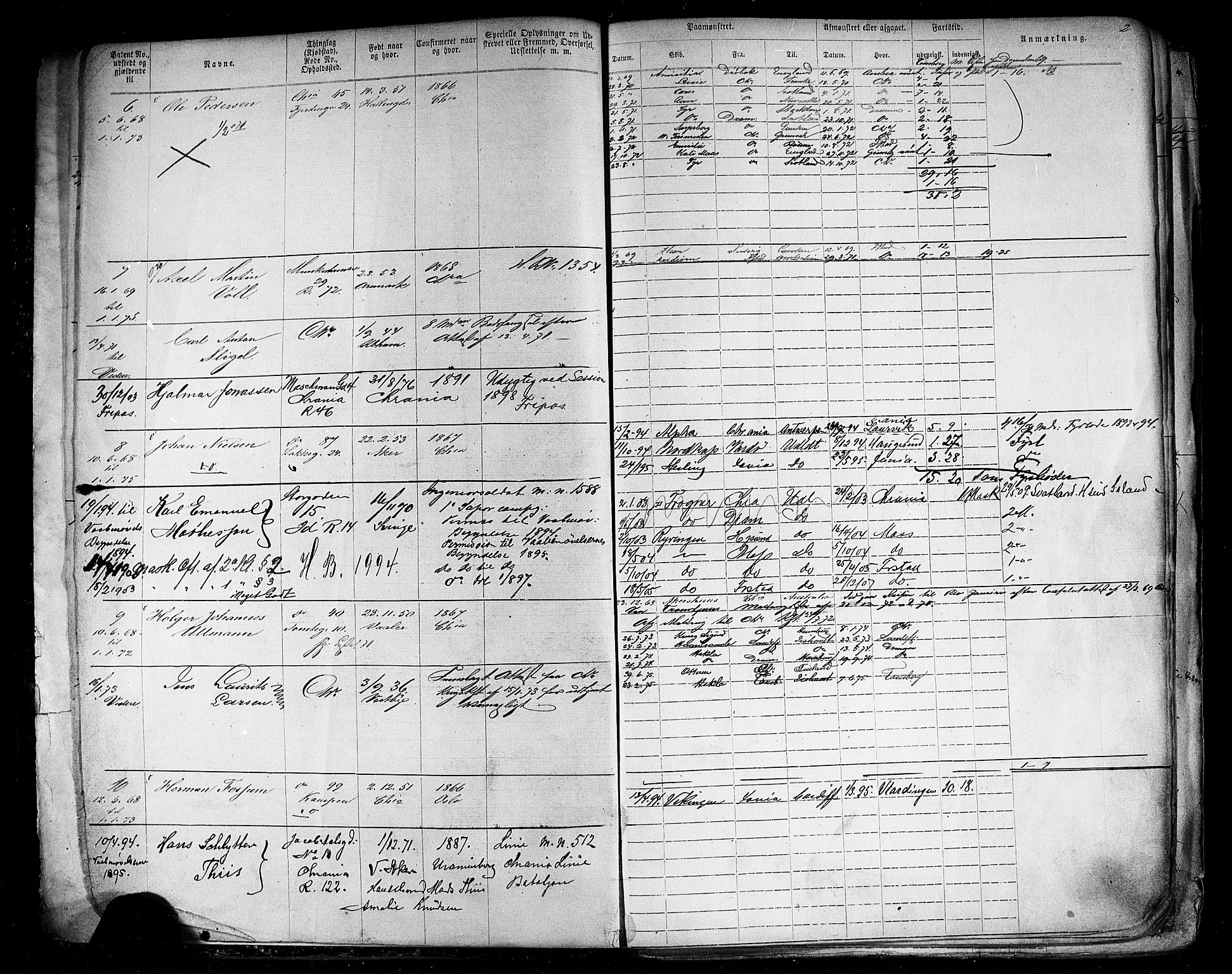 Oslo mønstringskontor, AV/SAO-A-10569g/F/Fc/Fca/L0001: Annotasjonsrulle, 1866-1881, s. 4
