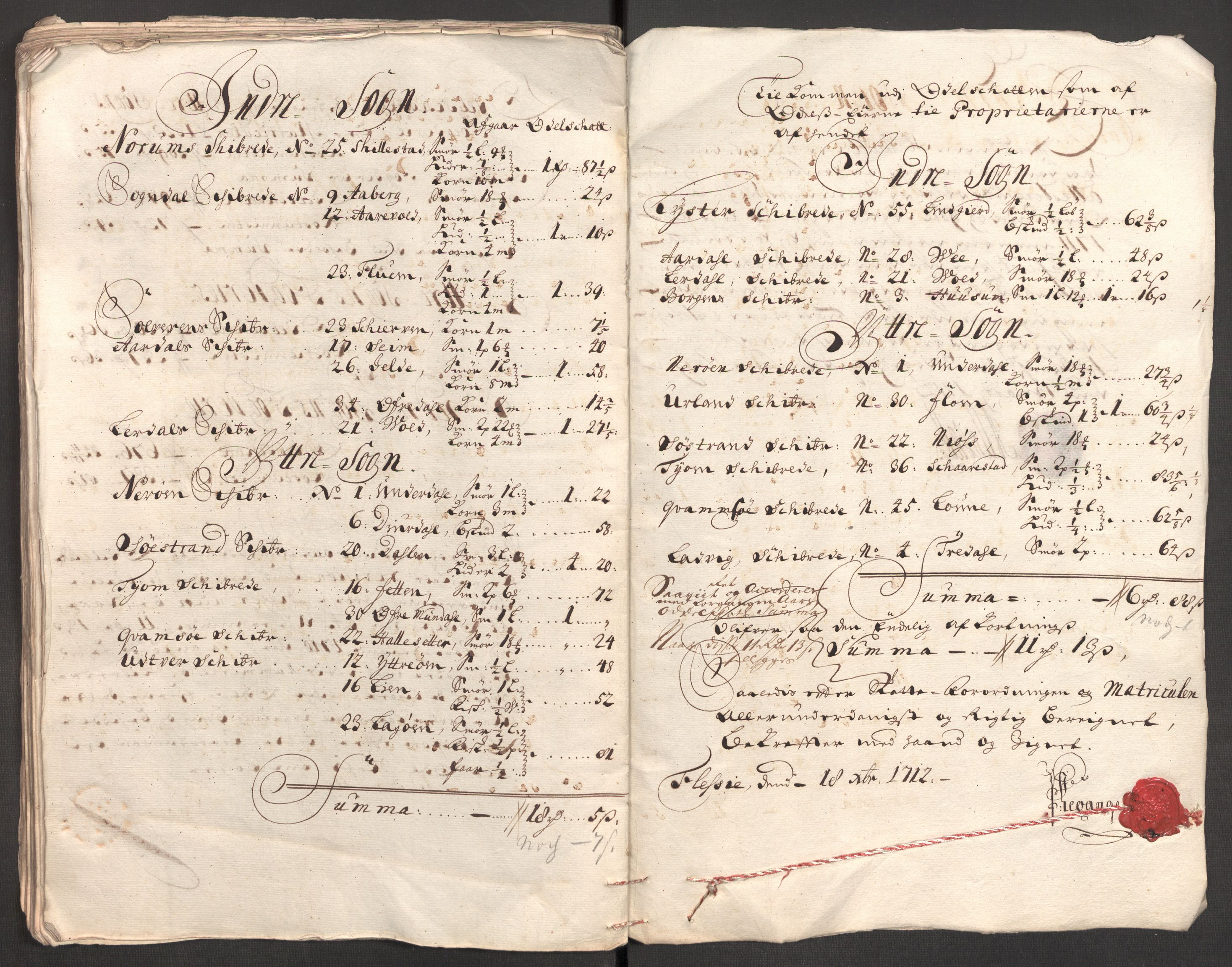 Rentekammeret inntil 1814, Reviderte regnskaper, Fogderegnskap, RA/EA-4092/R52/L3317: Fogderegnskap Sogn, 1711, s. 89