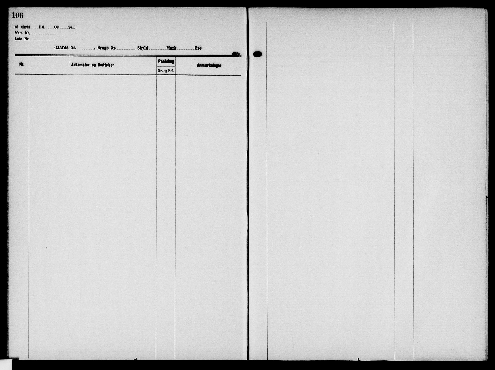 Solør tingrett, AV/SAH-TING-008/H/Ha/Hak/L0006: Panteregister nr. VI, 1900-1935, s. 106