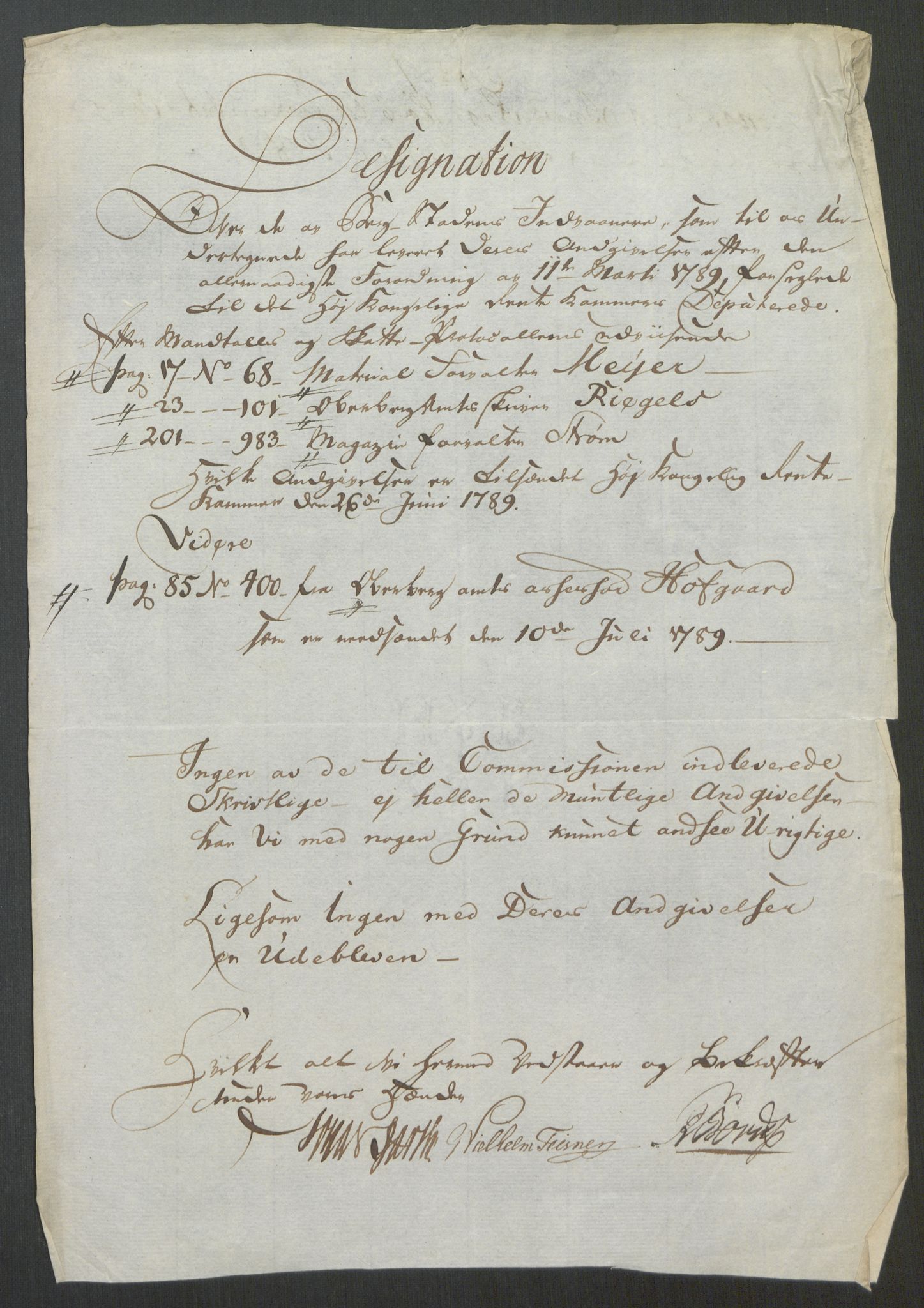 Rentekammeret inntil 1814, Reviderte regnskaper, Mindre regnskaper, AV/RA-EA-4068/Rf/Rfe/L0019: Jæren og Dalane fogderi, Kongsberg, 1789, s. 233