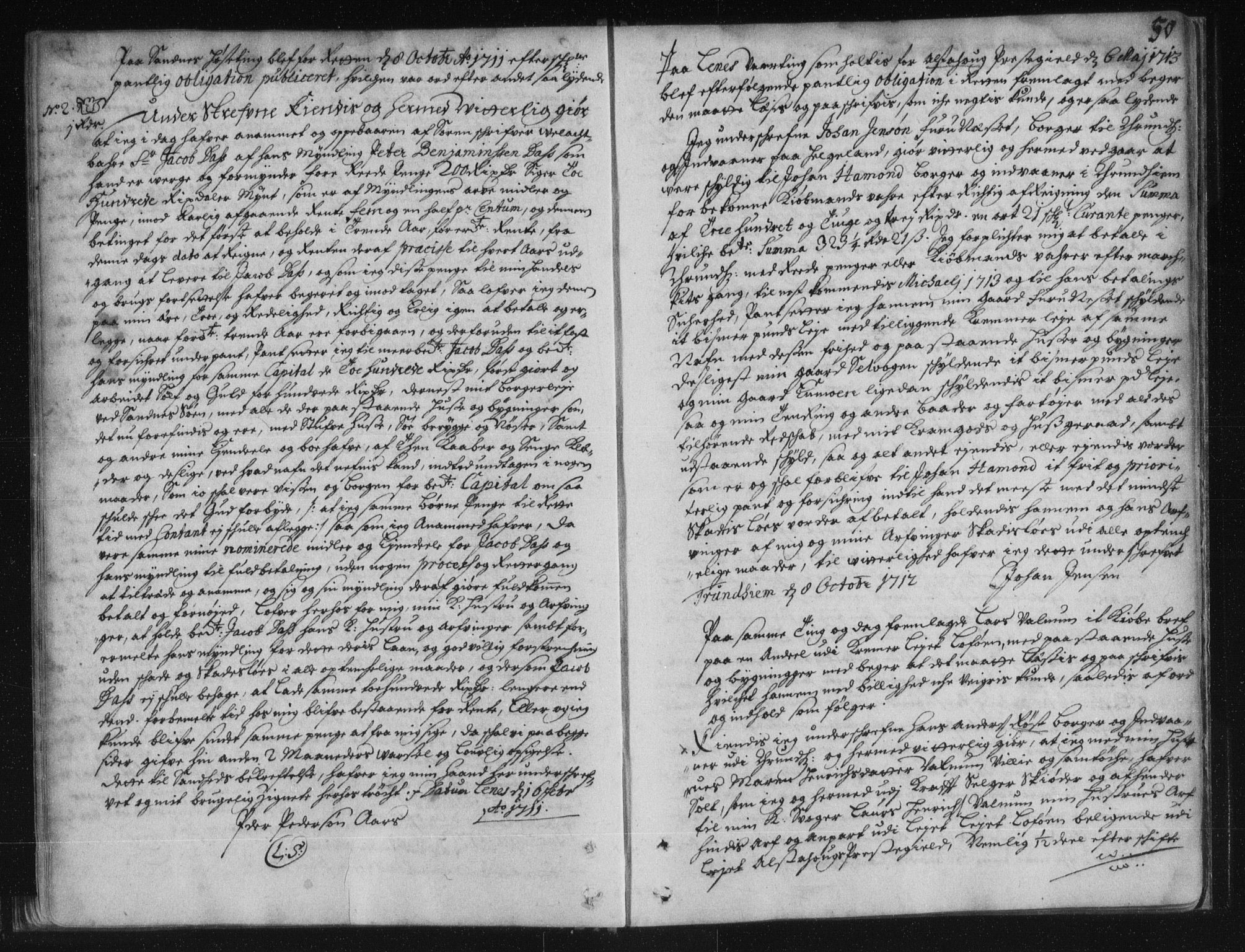 Helgeland sorenskriveri, SAT/A-0004/2/2C/L0001: Pantebok nr. 1a, 1700-1729, s. 50