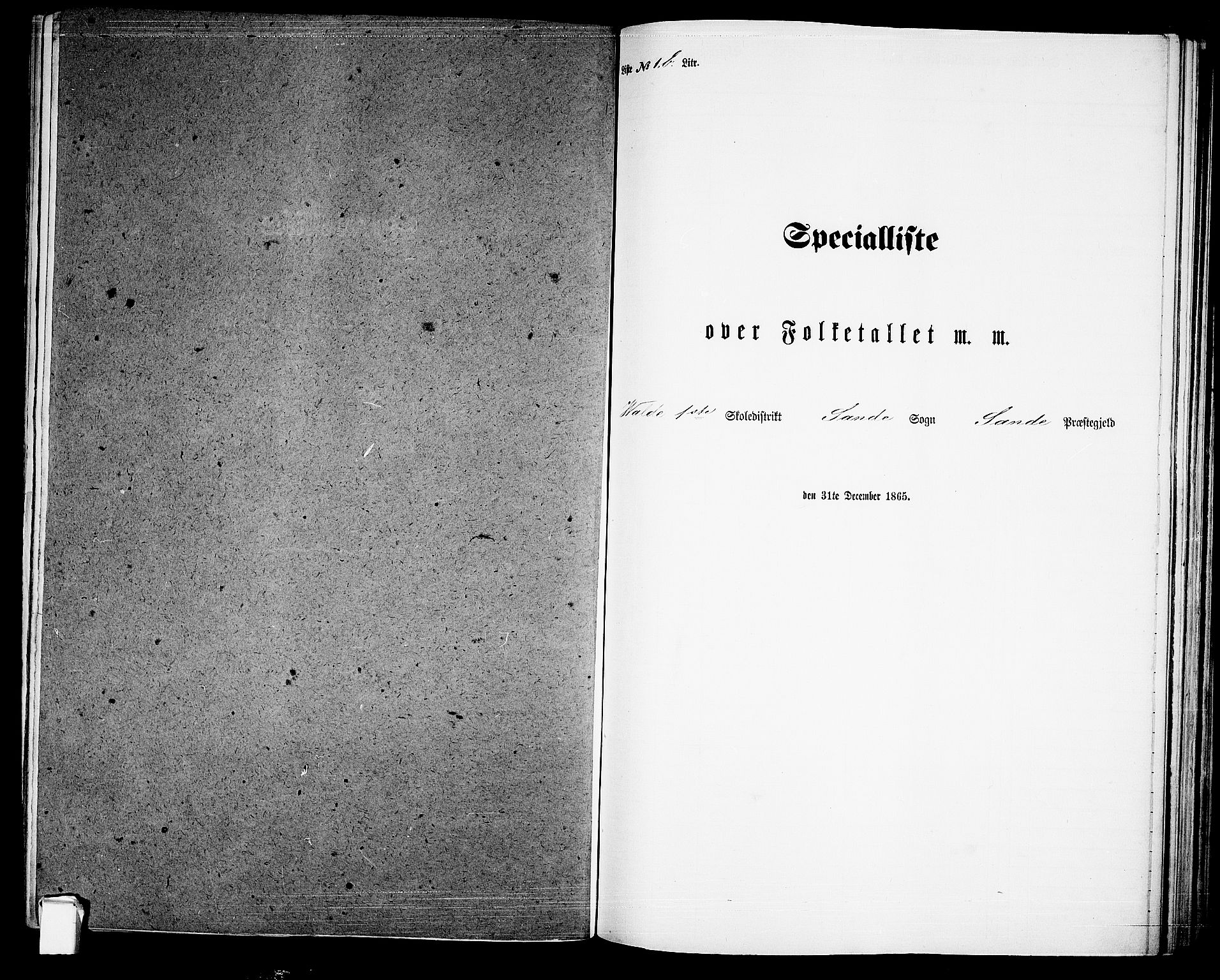 RA, Folketelling 1865 for 0713P Sande prestegjeld, 1865, s. 21
