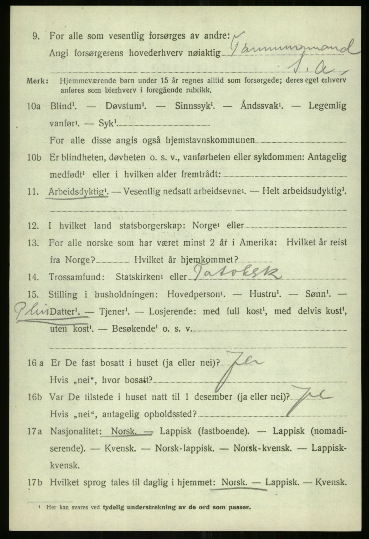 SATØ, Folketelling 1920 for 1934 Tromsøysund herred, 1920, s. 13865