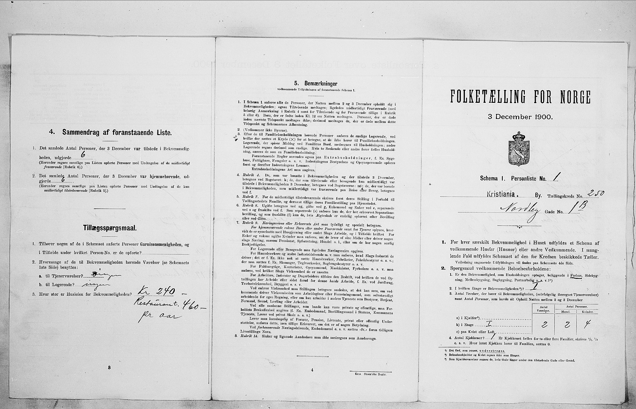 SAO, Folketelling 1900 for 0301 Kristiania kjøpstad, 1900, s. 64877