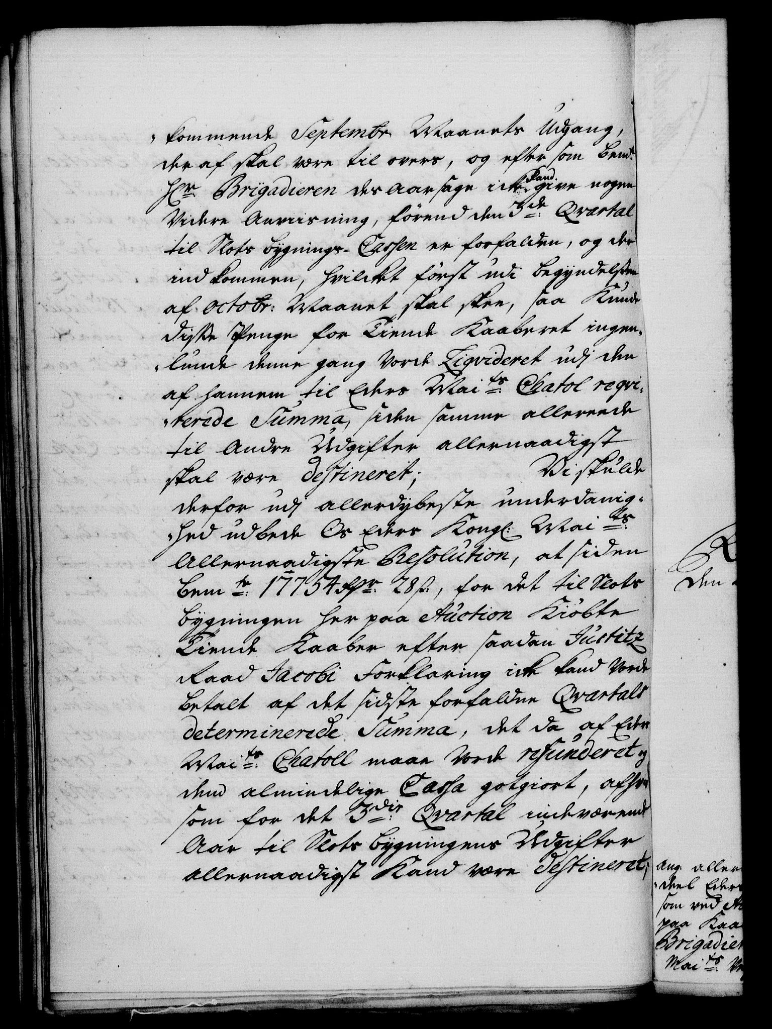 Rentekammeret, Kammerkanselliet, RA/EA-3111/G/Gf/Gfa/L0019: Norsk relasjons- og resolusjonsprotokoll (merket RK 52.19), 1736, s. 306
