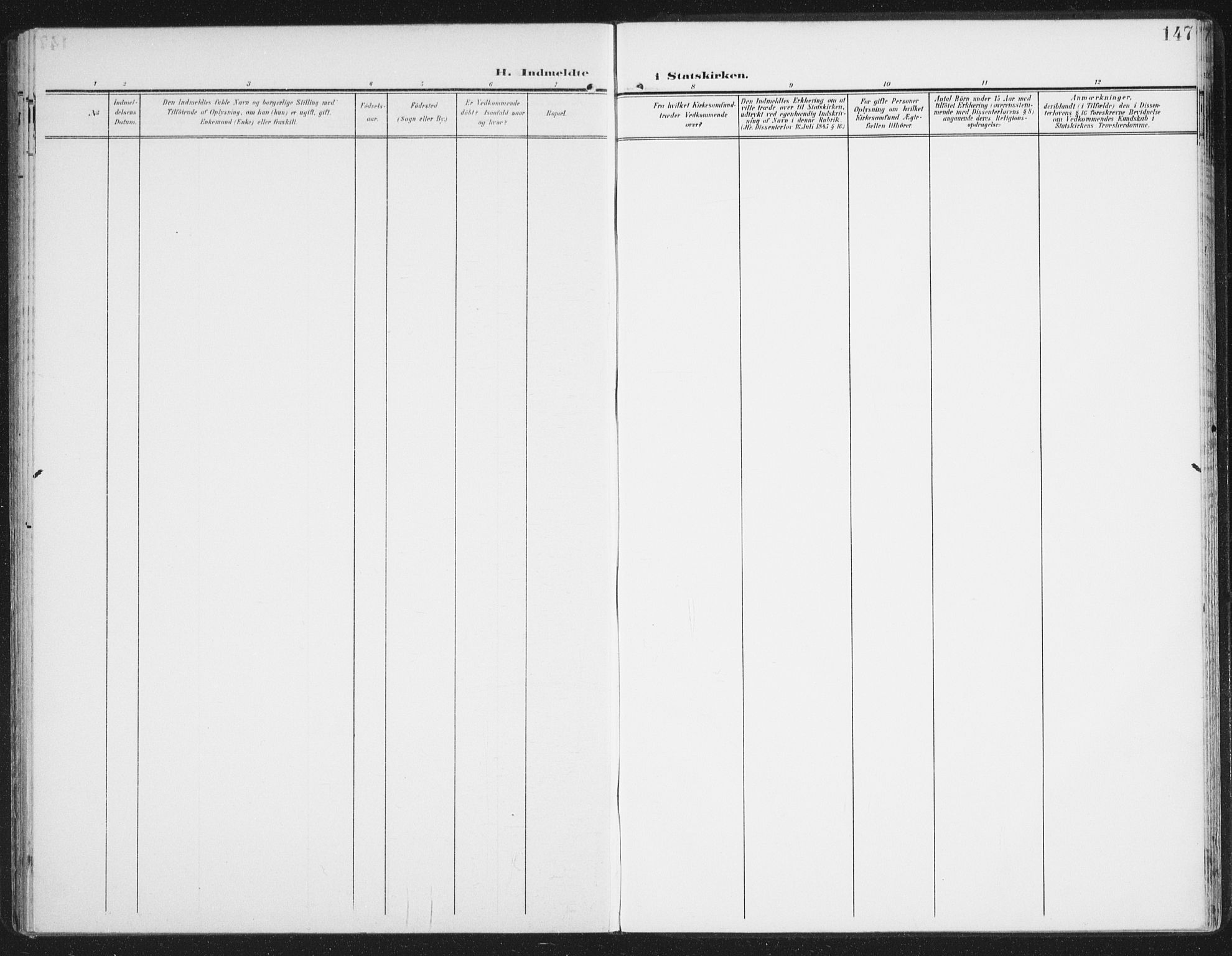 Berg sokneprestkontor, SATØ/S-1318/G/Ga/Gaa/L0007kirke: Ministerialbok nr. 7, 1906-1915, s. 147