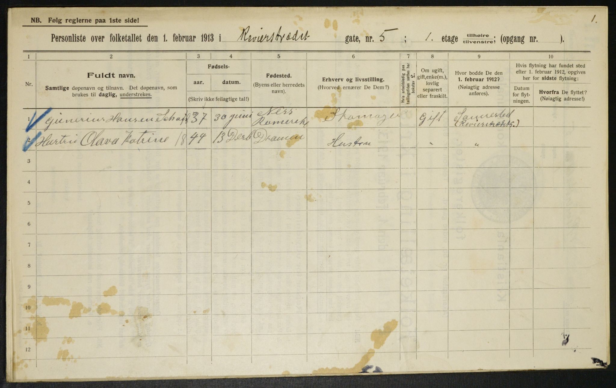 OBA, Kommunal folketelling 1.2.1913 for Kristiania, 1913, s. 82949