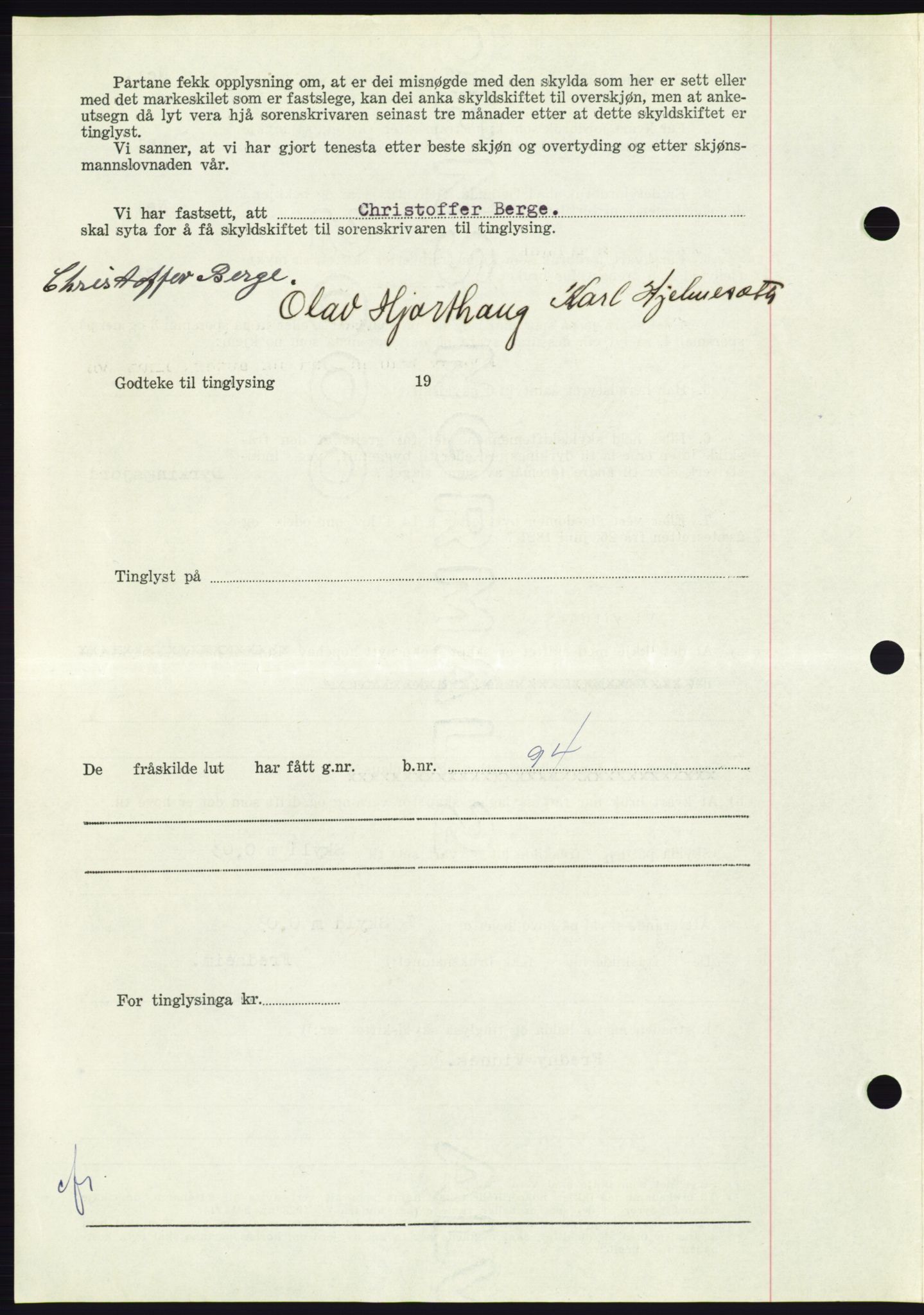 Søre Sunnmøre sorenskriveri, AV/SAT-A-4122/1/2/2C/L0095: Pantebok nr. 21A, 1953-1953, Dagboknr: 2059/1953