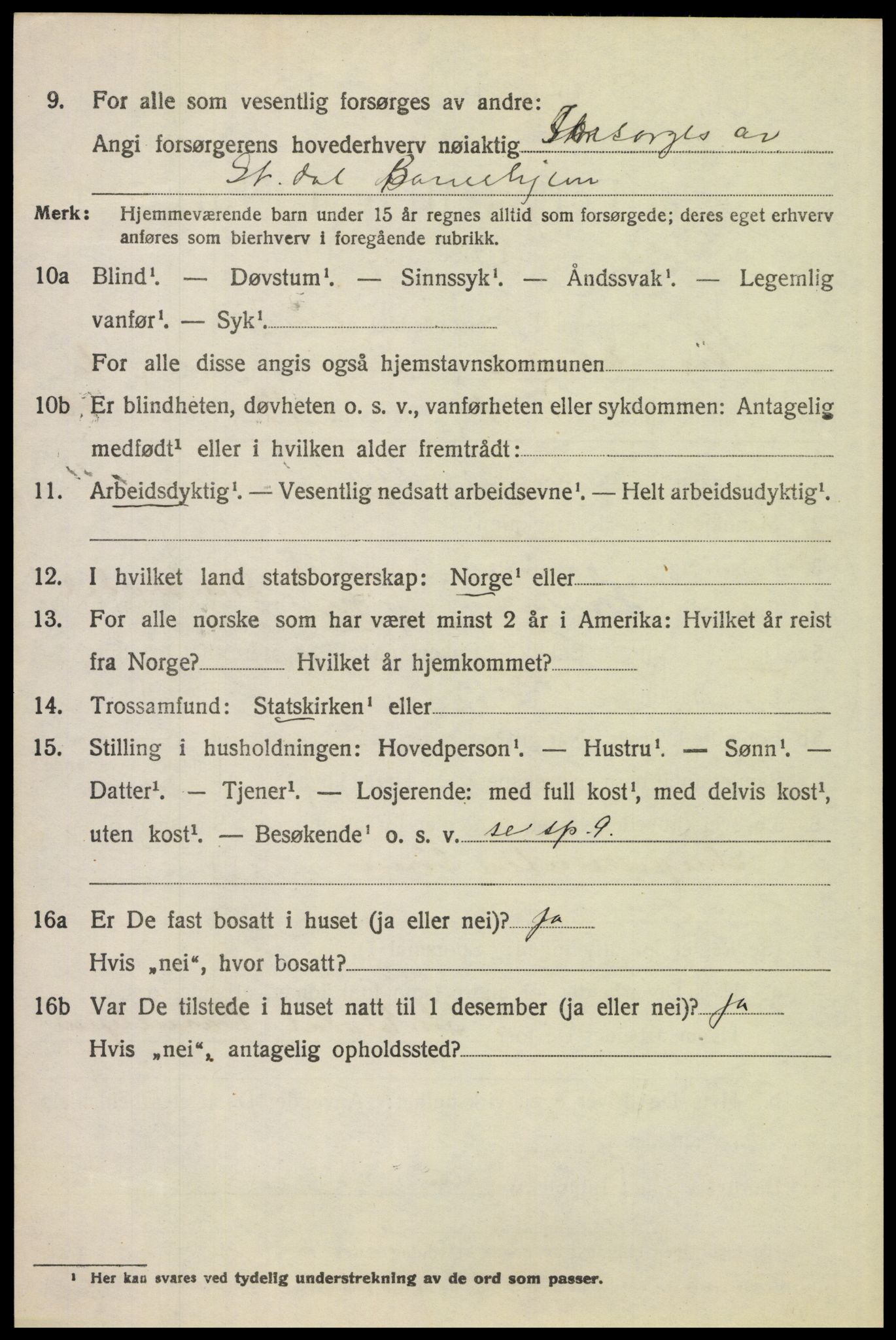 SAH, Folketelling 1920 for 0430 Stor-Elvdal herred, 1920, s. 4915