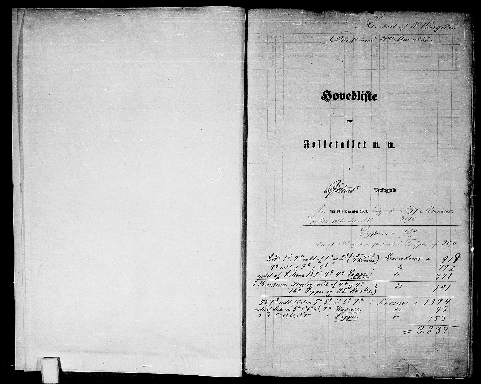 RA, Folketelling 1865 for 1853P Ofoten prestegjeld, 1865, s. 5