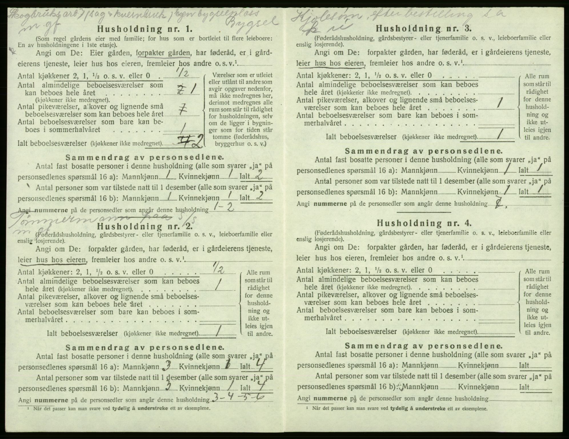 SAB, Folketelling 1920 for 1223 Tysnes herred, 1920, s. 418