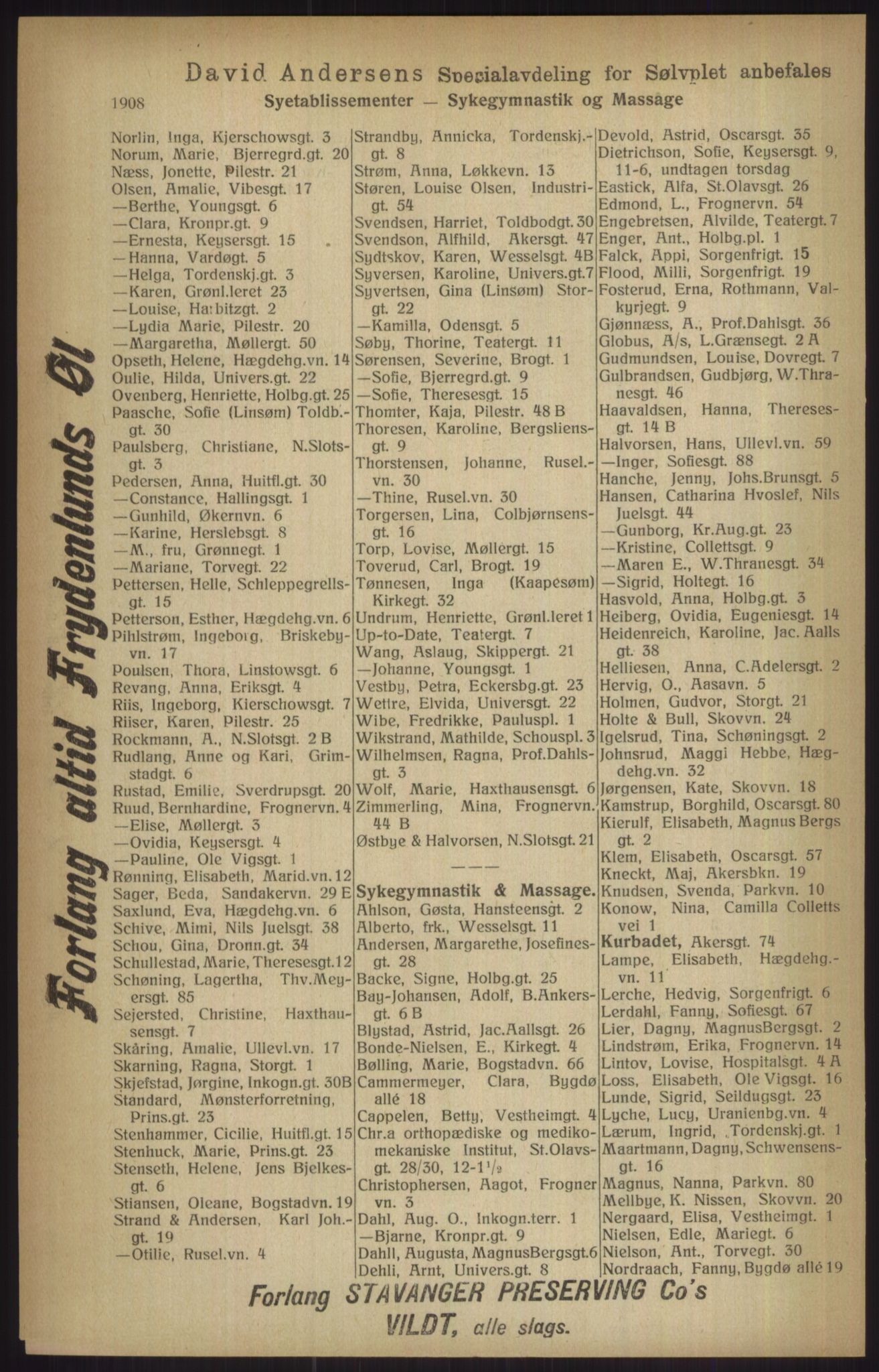 Kristiania/Oslo adressebok, PUBL/-, 1915, s. 1908