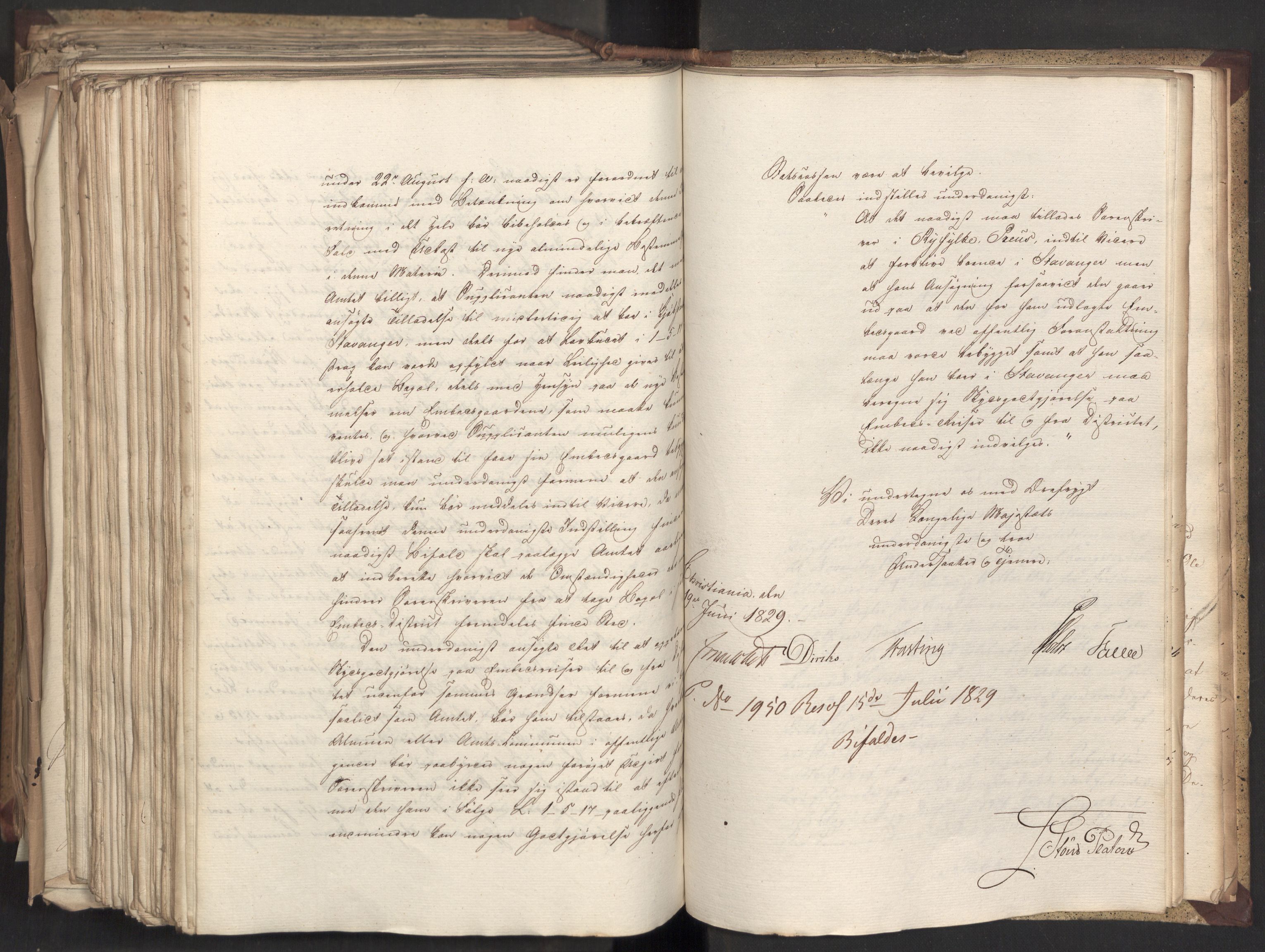 Statsrådsavdelingen i Stockholm, AV/RA-S-1003/D/Da/L0059: Regjeringsinnstillinger nr. 1074-1275, 1829, s. 622