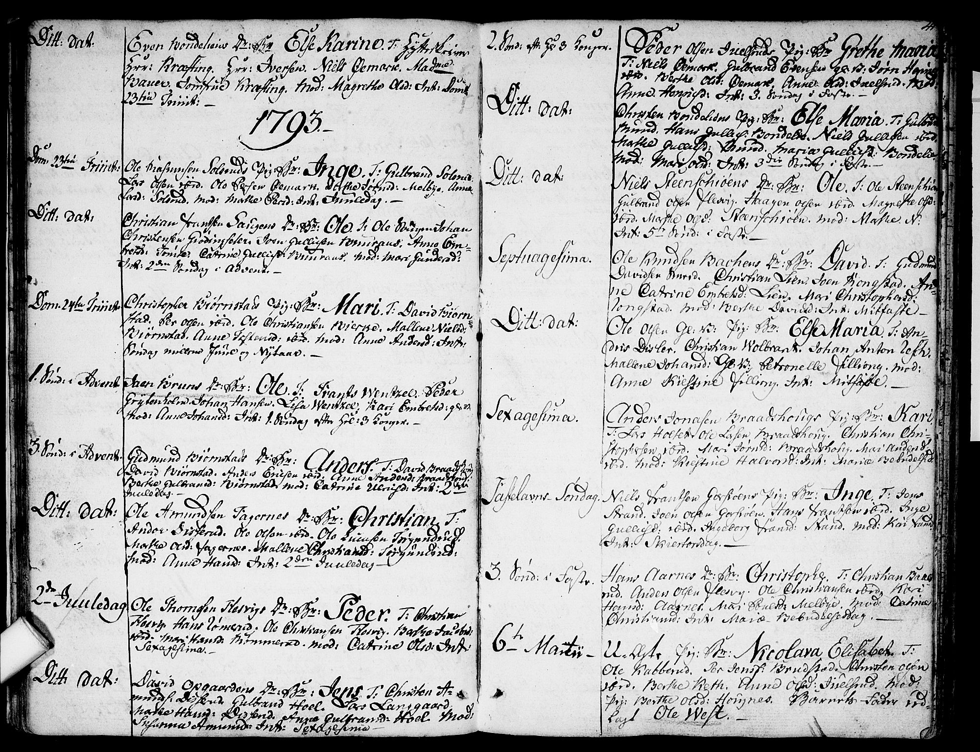 Hurdal prestekontor Kirkebøker, AV/SAO-A-10889/F/Fa/L0001: Ministerialbok nr. I 1, 1777-1812, s. 41