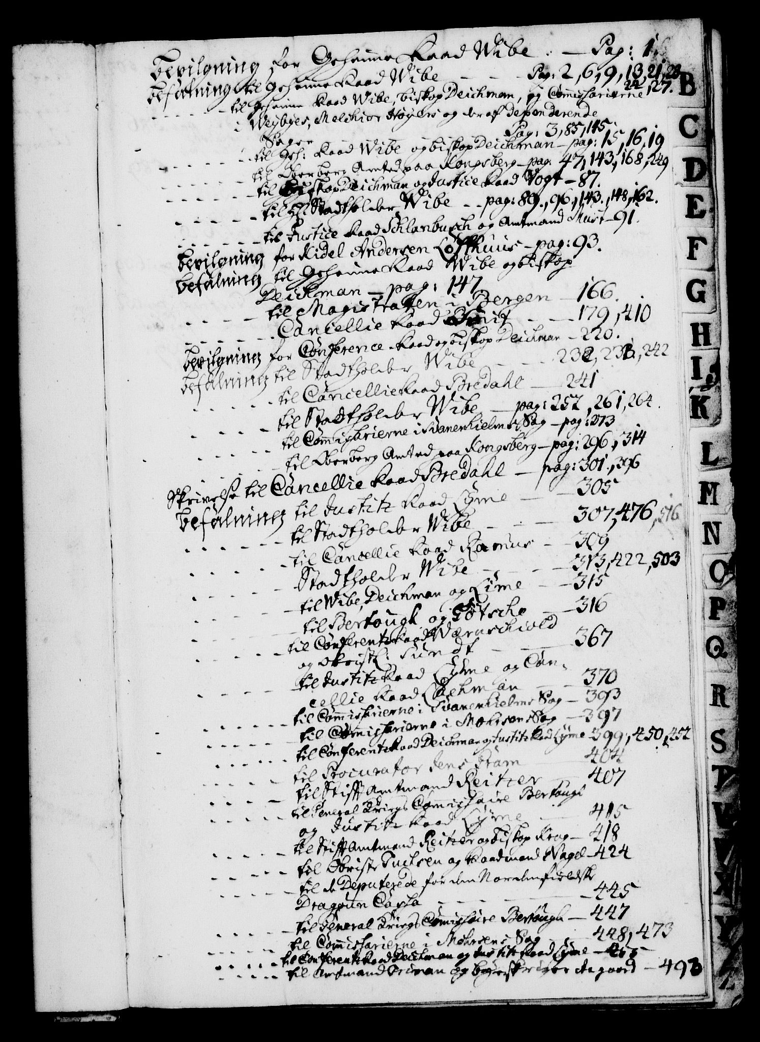 Rentekammeret, Kammerkanselliet, RA/EA-3111/G/Gg/Gga/L0002: Norsk ekspedisjonsprotokoll med register (merket RK 53.2), 1723-1727