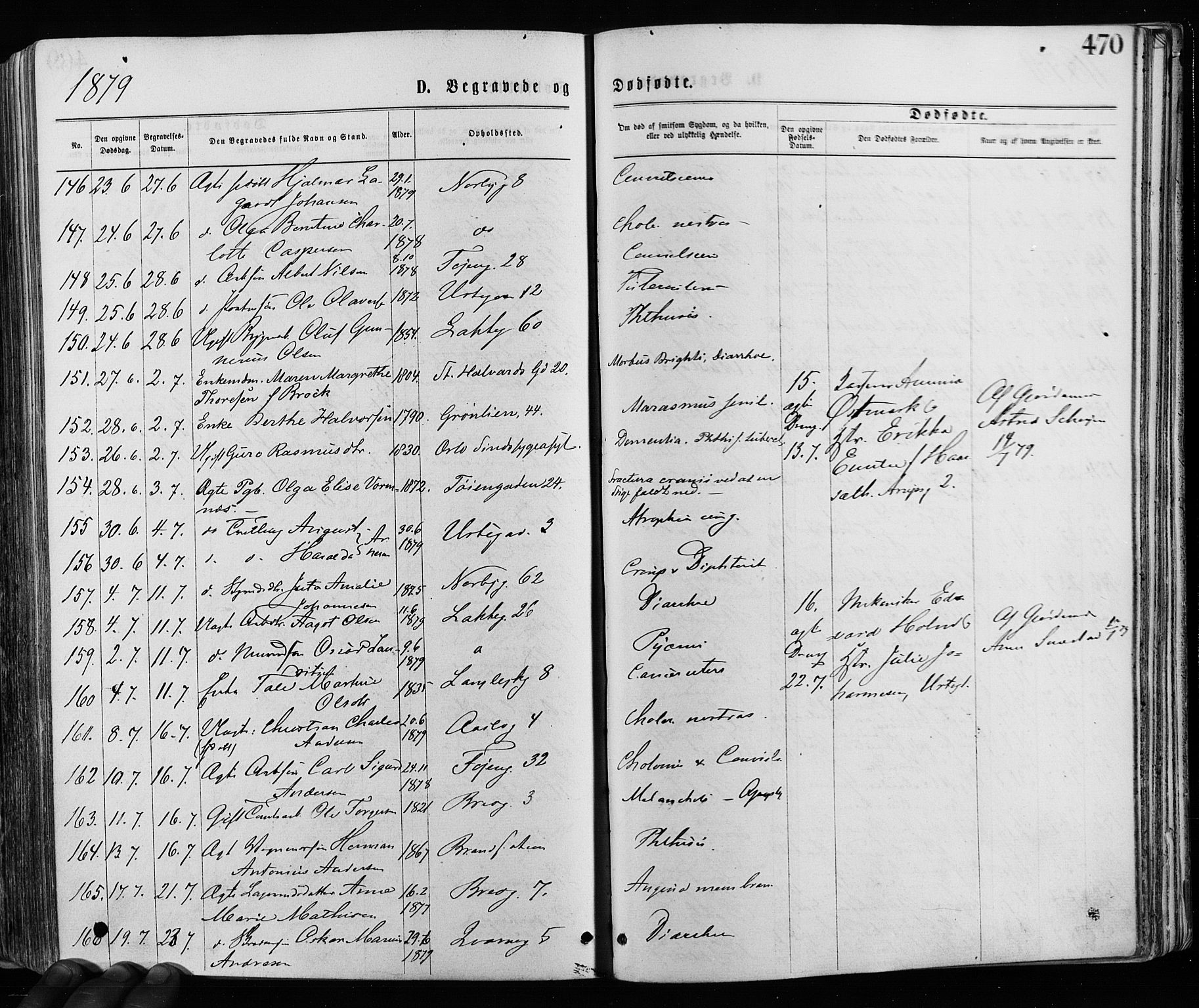 Grønland prestekontor Kirkebøker, AV/SAO-A-10848/F/Fa/L0005: Ministerialbok nr. 5, 1869-1880, s. 470