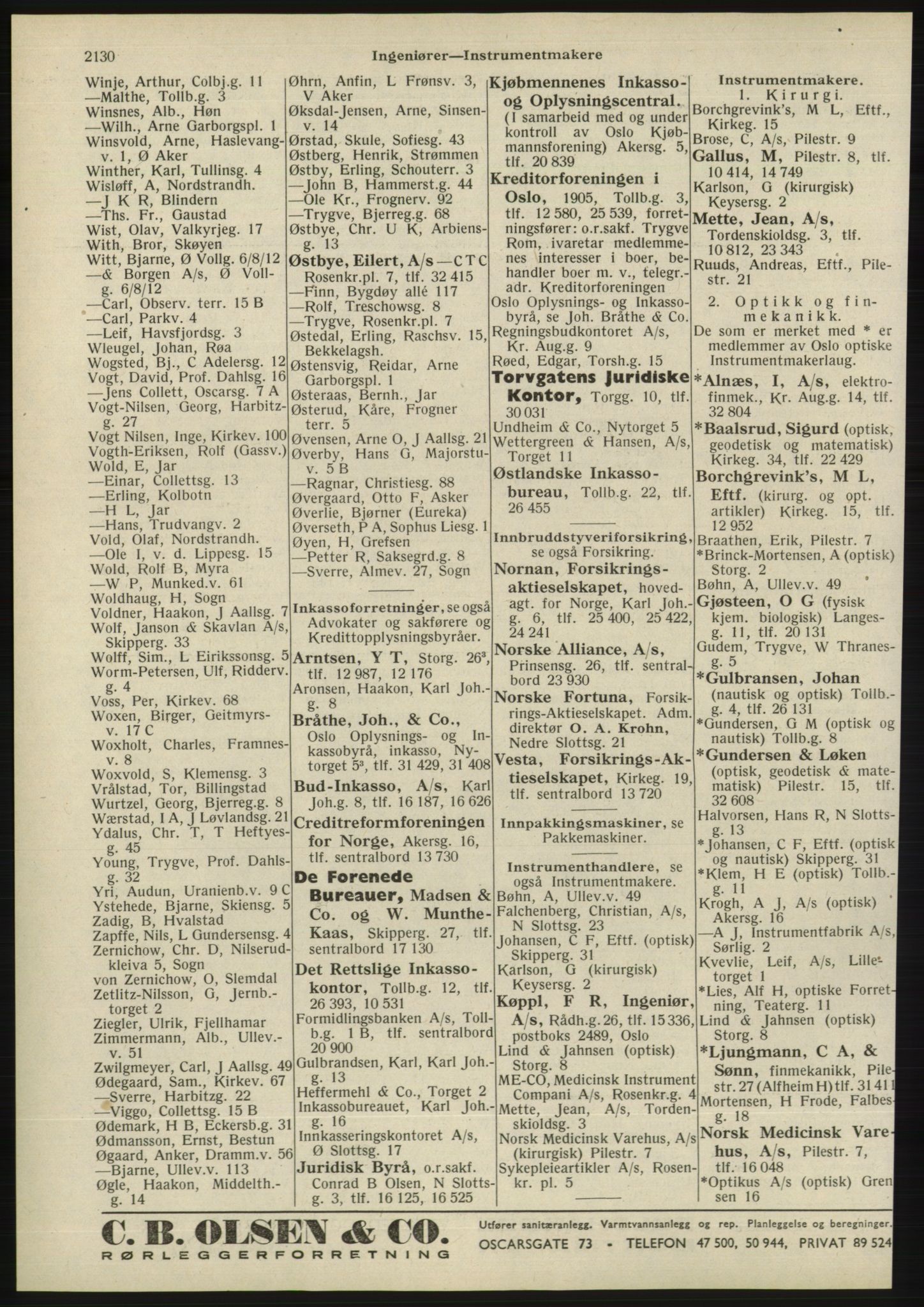 Kristiania/Oslo adressebok, PUBL/-, 1945, s. 2046
