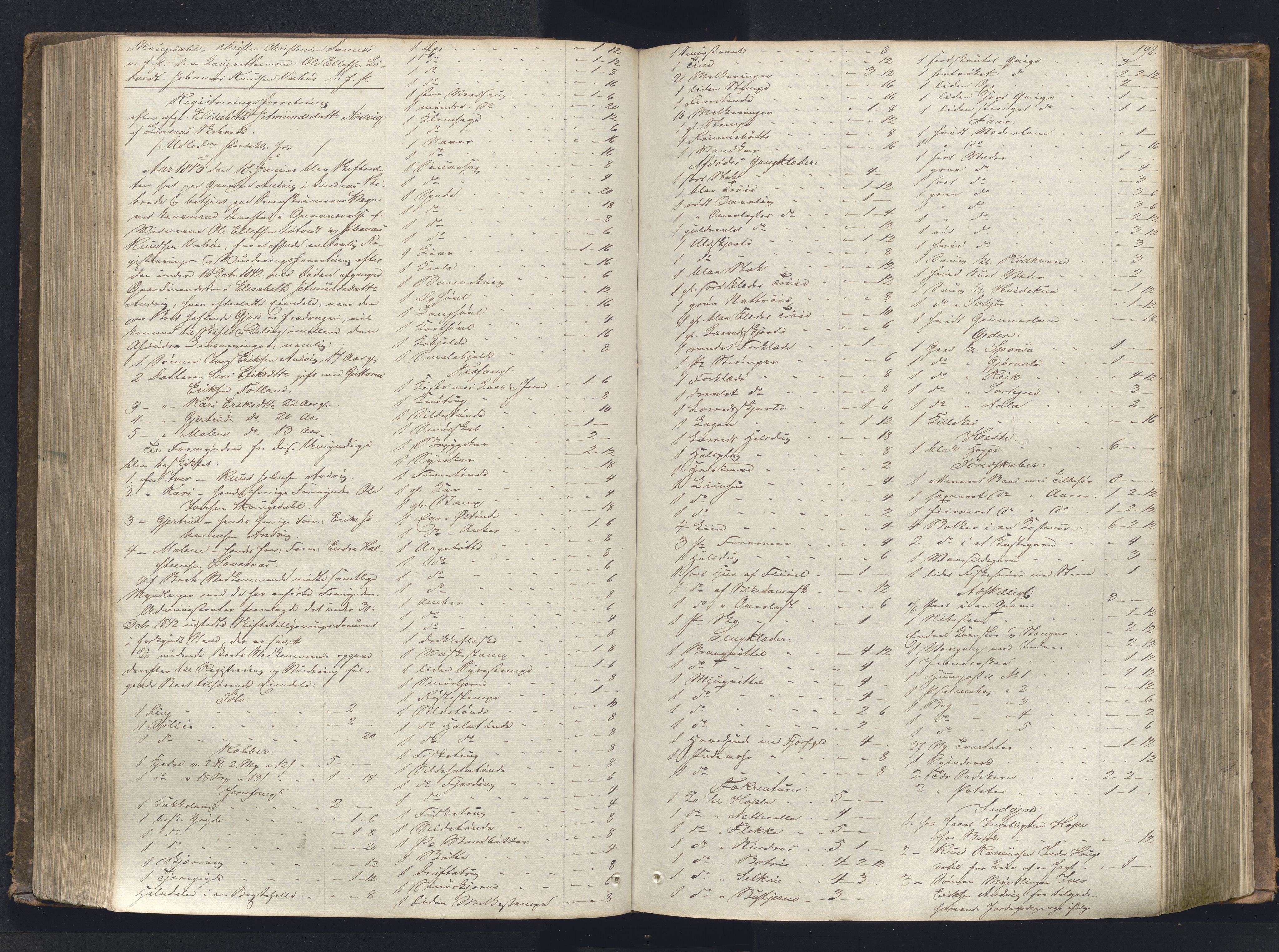 Nordhordland sorenskrivar, AV/SAB-A-2901/1/H/Hb/L0001: Registreringsprotokollar, 1841-1845, s. 198