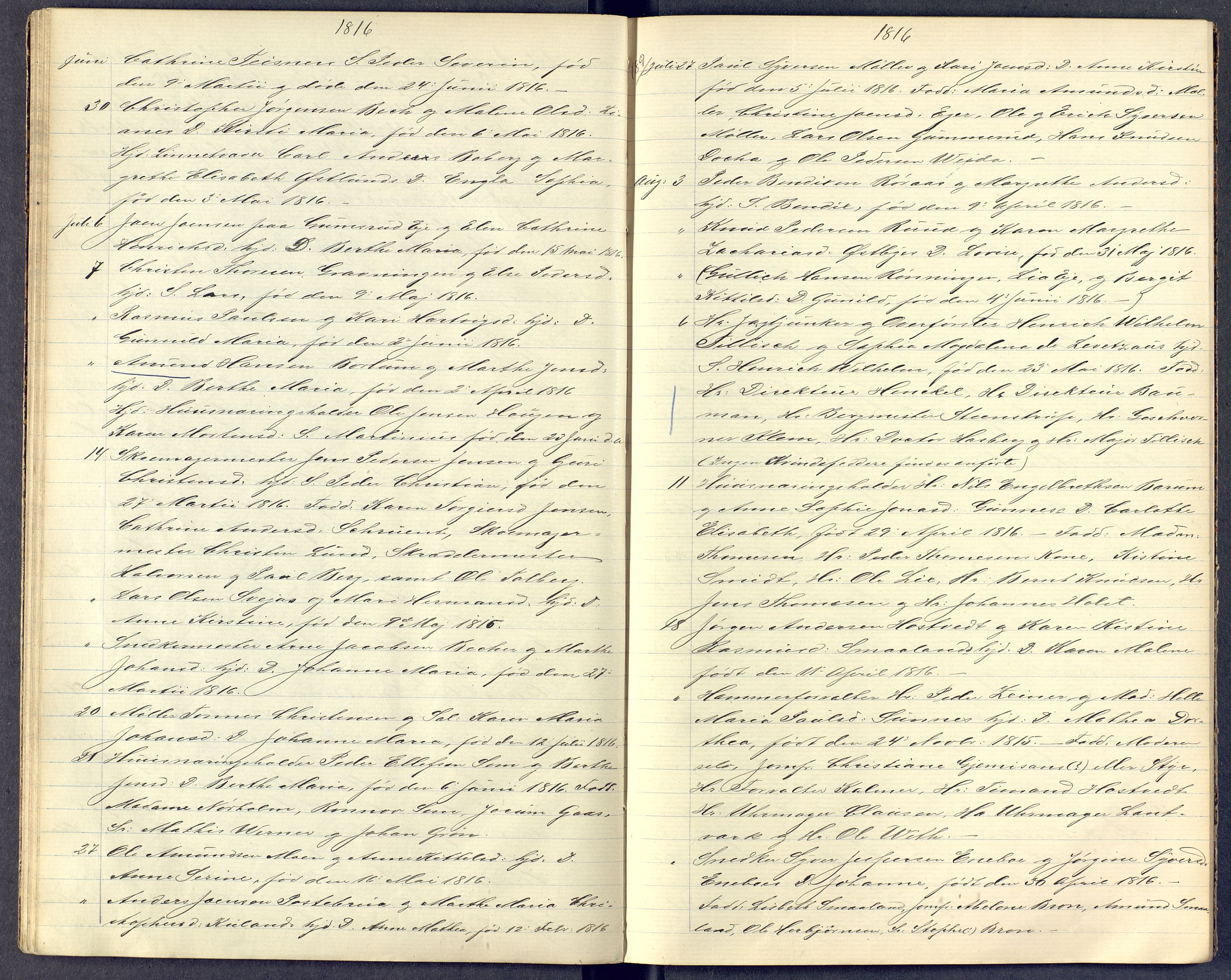 Kongsberg kirkebøker, AV/SAKO-A-22/G/Ga/L0000b: Klokkerbok nr. 0b, 1795-1816