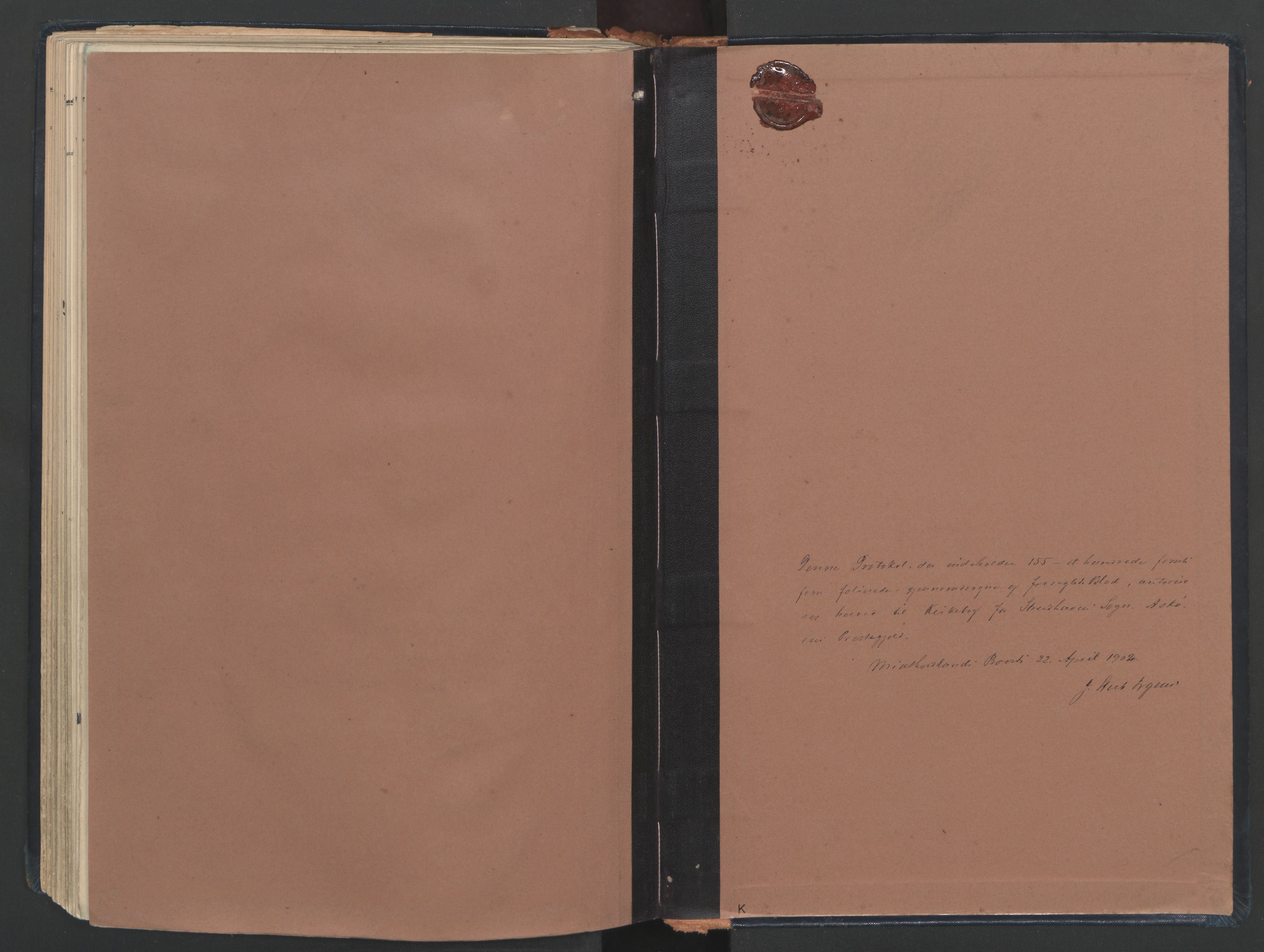 Askøy Sokneprestembete, AV/SAB-A-74101/H/Ha/Haa/Haad/L0001: Ministerialbok nr. D 1, 1902-1916